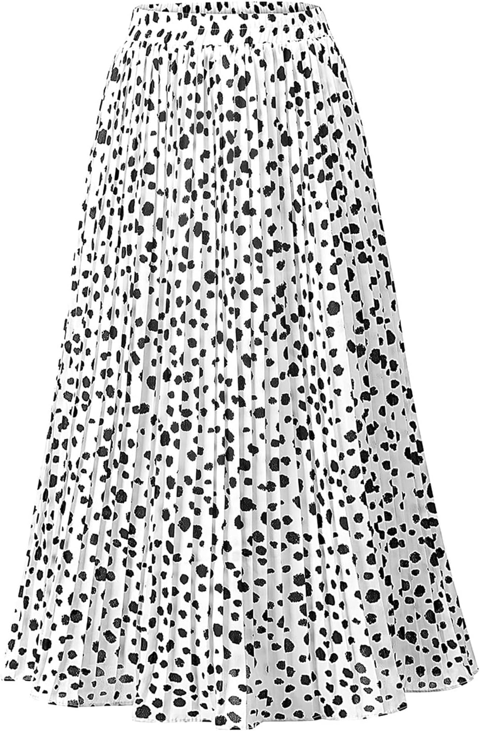 Manufacturer  Basoteeuo Womens Skirt Leopard Print Midi Long Shirring Pleated Skirts High Waisted A Line Skirts