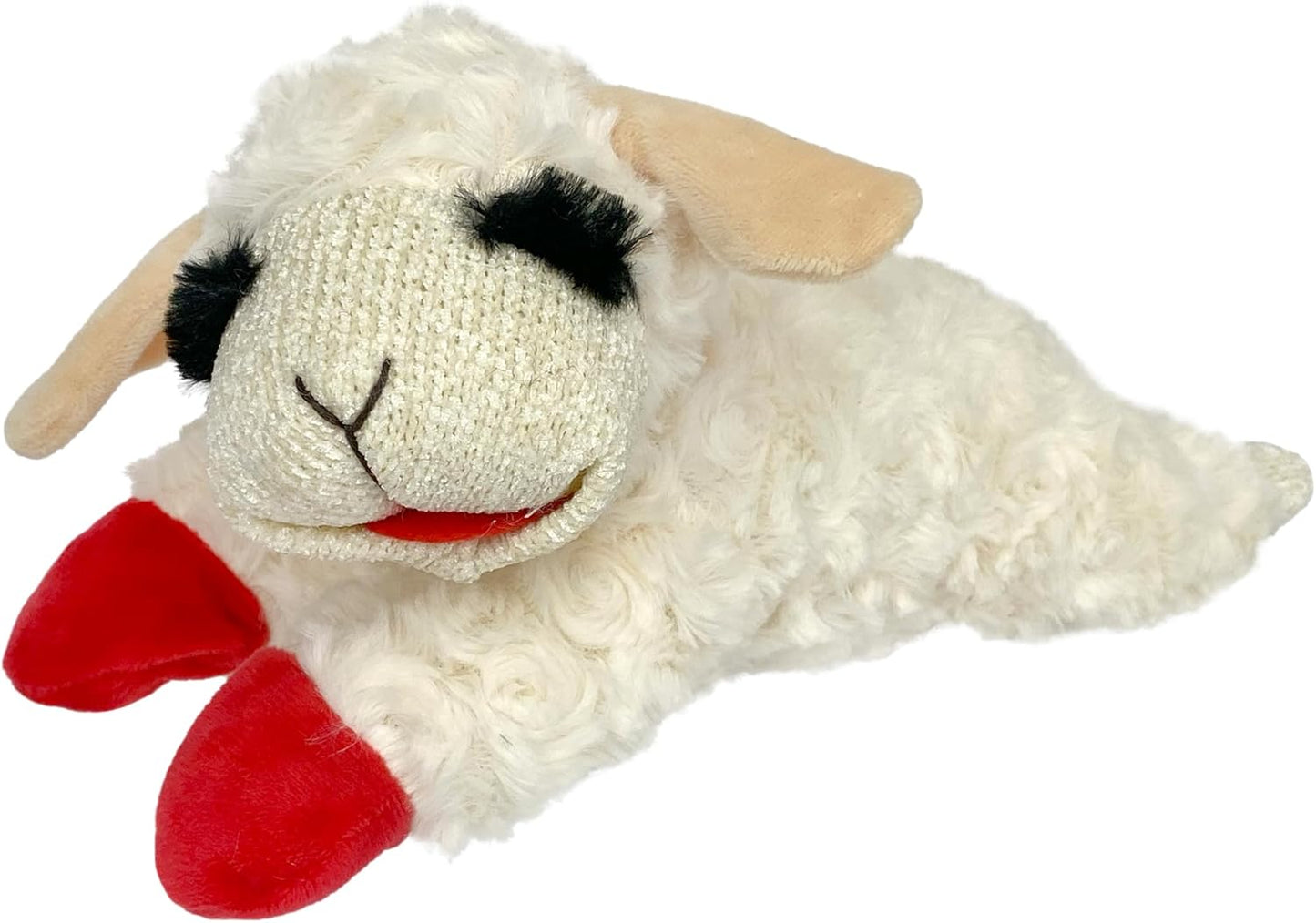 Manufacturer   Multipet Mini Lamb Chop Officially Licensed, Plush, Squeak Pet Toy (White, 10')    Dog toy