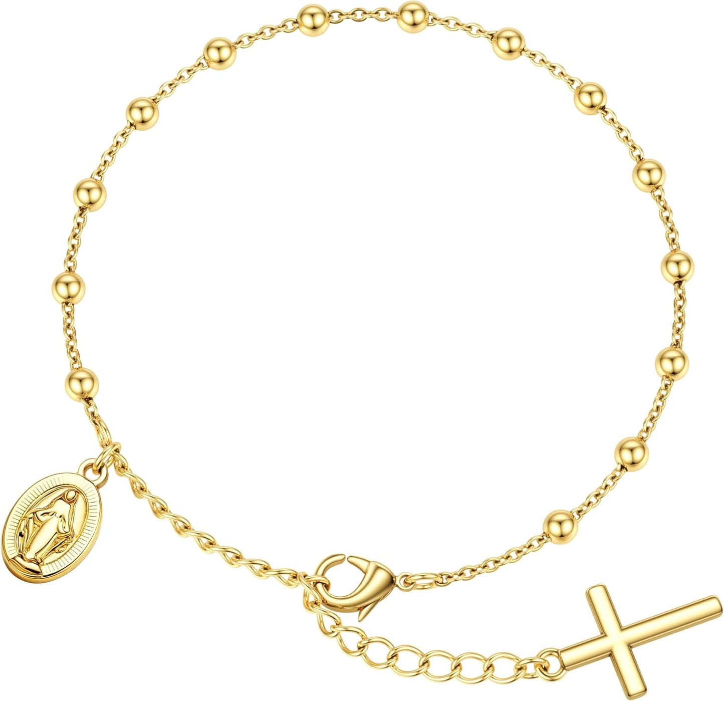 Manufacturer  TEN MIRO 16k Chunky Gold Bracelets for Women Non Tarnish,Womens Gold Bracelet Stack Layered Chunky Chain Bracelets Waterproof Link Bracelets Rope Tennis Satellite Bead Ball Bracelet Jewelry Gifts for Womens  bracelets