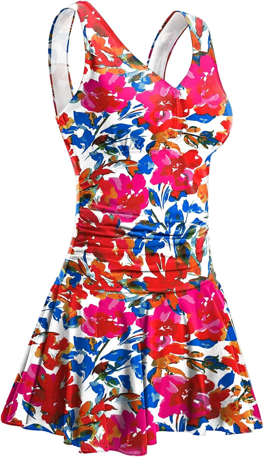 Manufacturer  MiYang Women's Plus-Size Flower Printing Shaping Body One Piece Swim Dresses Swimsuit  Swimsuit