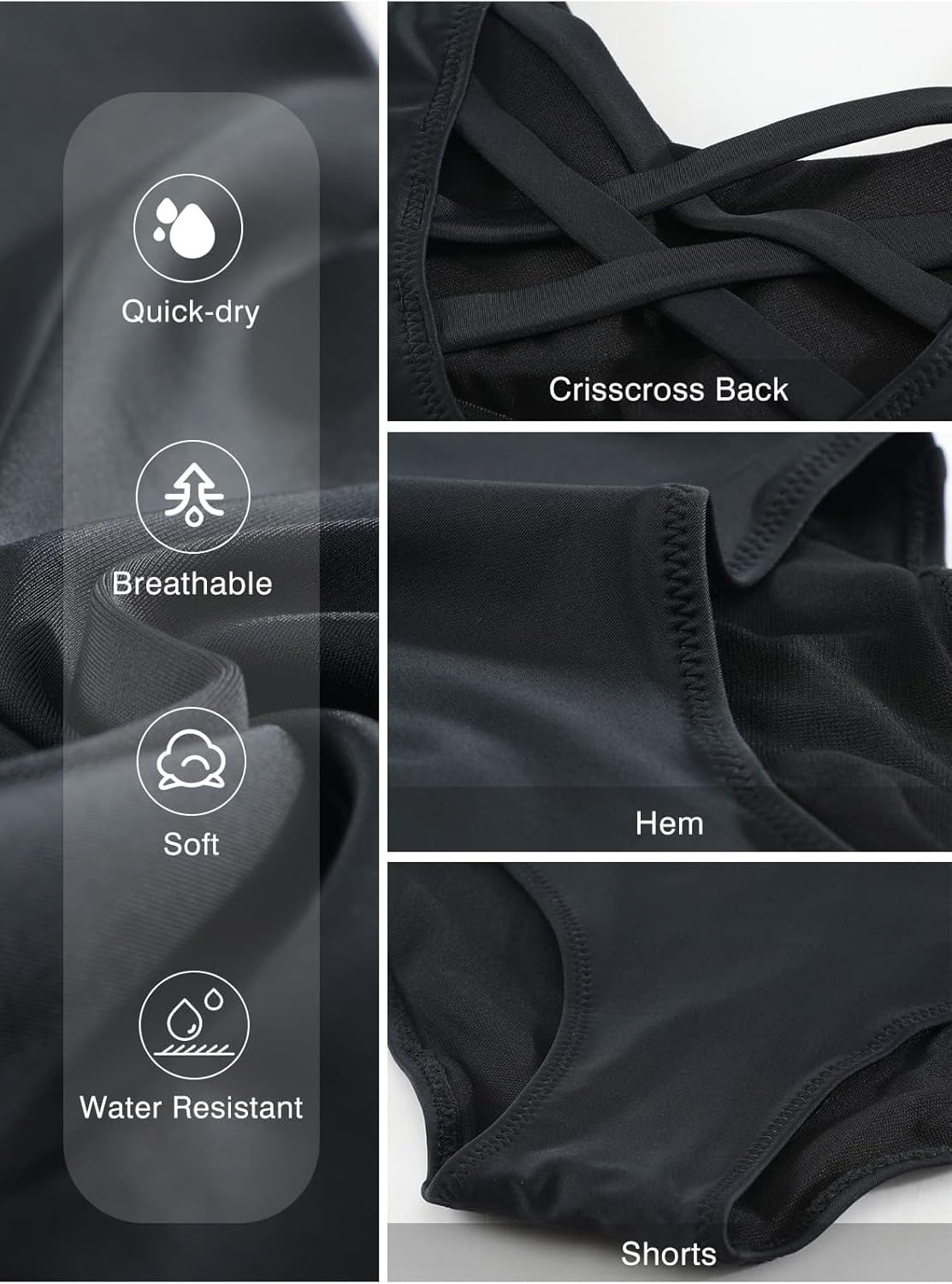 Manufacturer  Aleumdr Womens Color Block Print One Piece Swimsuits Athletic Training Swimwear Bathing Suits  Swimsuit