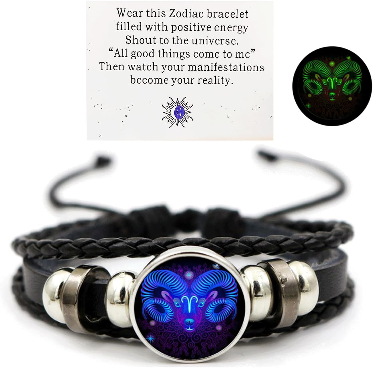 Manufacturer  Zodiac Signs Spirit Bracelet Zodiac Bracelet for Women Men Adjustable 12 Constellation Bracelet Multilayer Zodiac Black Leather Bracelets Zodiac Sign Wrap Bracelet for Women Men Birthday Jewelry  bracelets