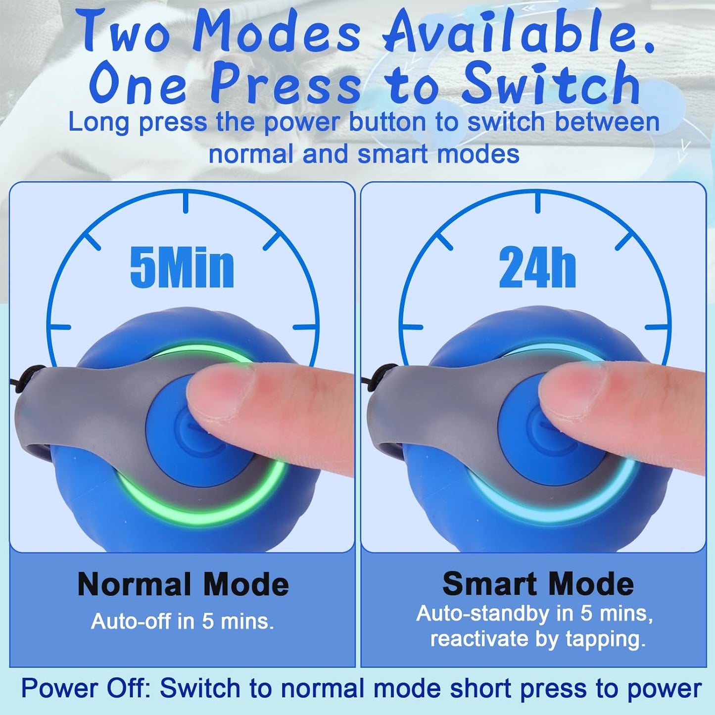 Manufacturer  BABORUI Interactive Cat Toy Ball - Automatic Interactive Cat Toys for Indoor Cats with 3 Tails, 2 Speeds Rechargeable Cat Enrichment Toys for Small/Medium/Large Cats to Keep Them Busy(Blue)    Cat toy