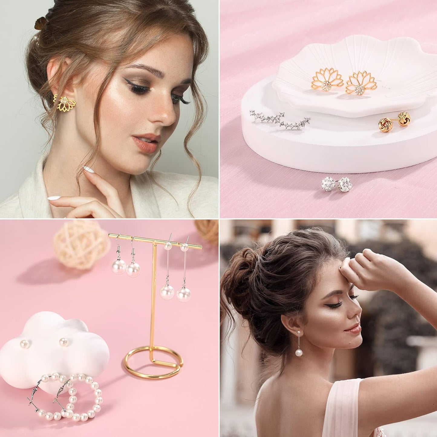 Manufacturer  Earrings for Women, Funtopia 68 Pairs Drop Dangle Earrings, Fashion Statement Stud Earrings Pearl Earrings Set for Party Jewelry(Gold and Silver)  earring