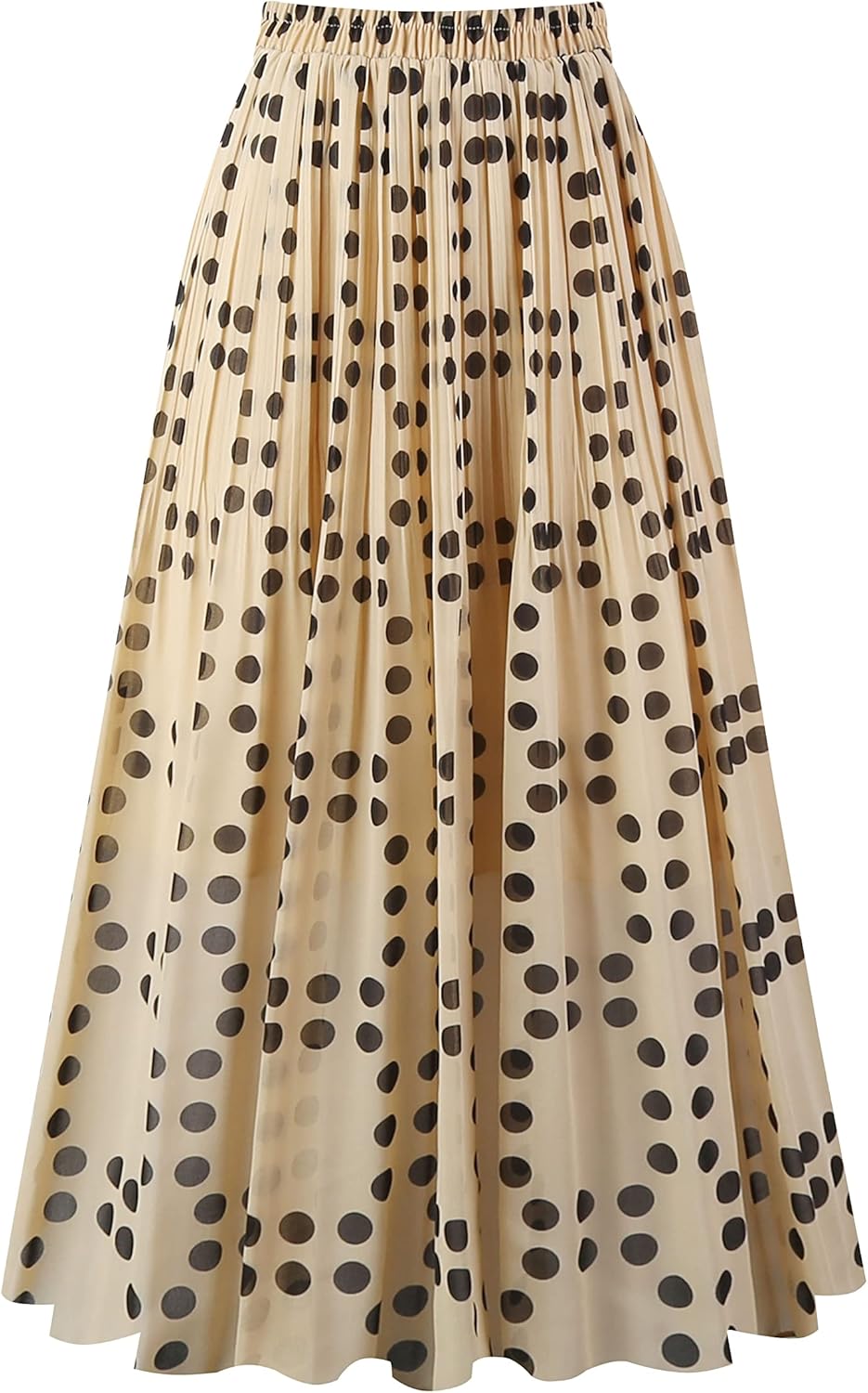 Manufacturer  Kingfancy Women's Pleated Skirt Chiffon Elastic Waist A-Line Midi Length Skirt skirts