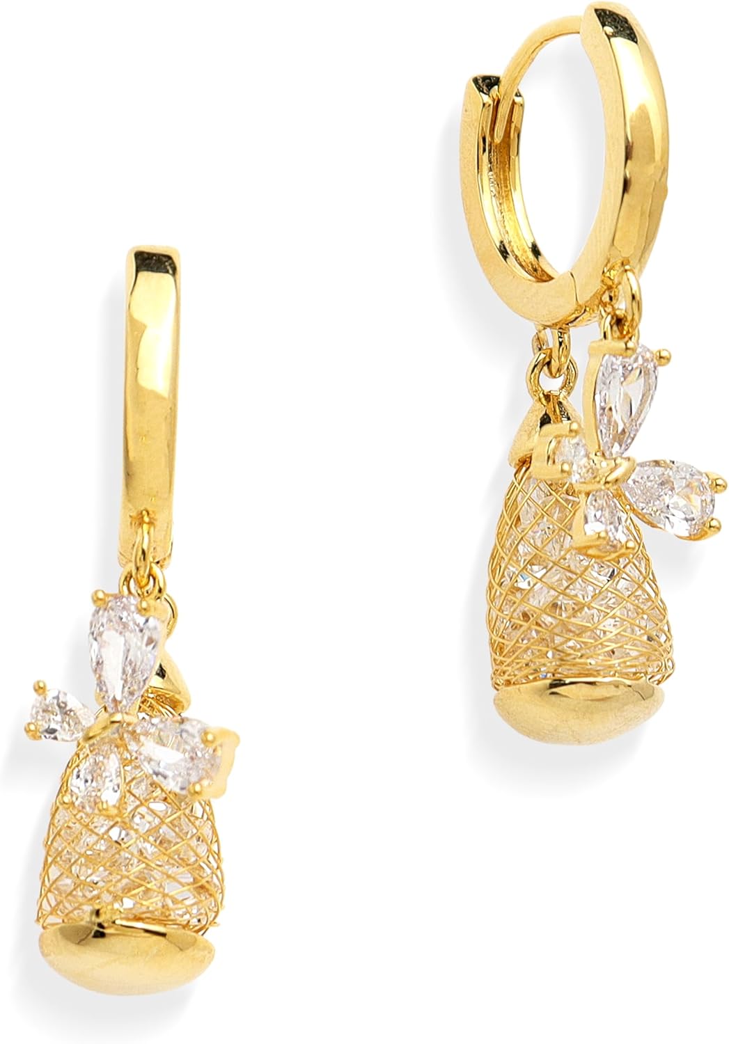 Manufacturer  Sonateomber Gold Silver Small Hoop Dangle Earrings for Women, Trendy Dainty Rhinestone CZ Dangling Prom Wedding Leaf Flower Snowflake Butterfly Starfish Fashion Jewelry Gift  earring