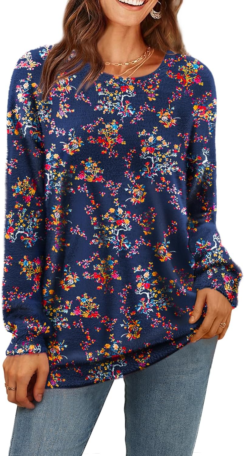 Manufacturer  YESNO Women Christmas Sweater Graphic Printed Oversized Pullover Sweaters Casual Loose Knit Tops S01   sweaters