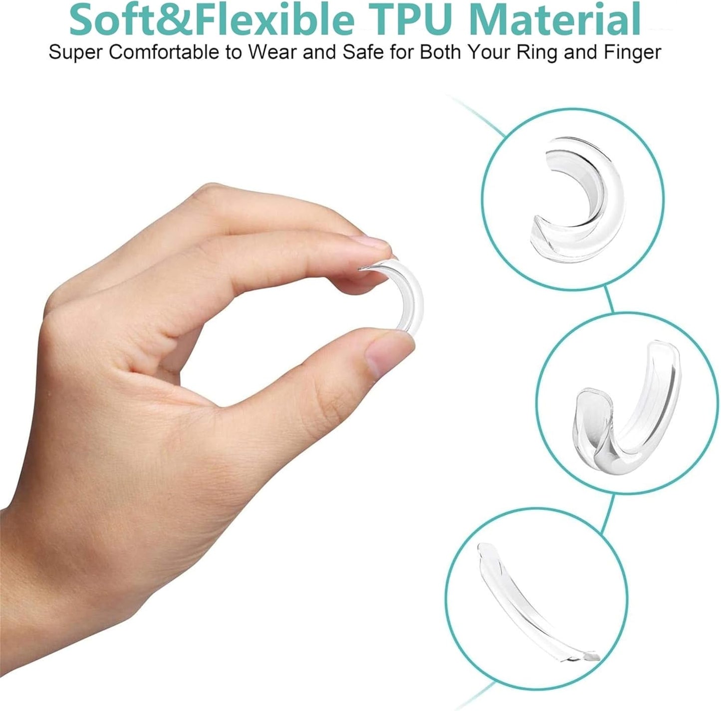Manufacturer  Invisible Ring Size Adjuster for Loose Rings Ring Adjuster Fit Any Rings, Assorted Sizes of Ring Sizer   rings