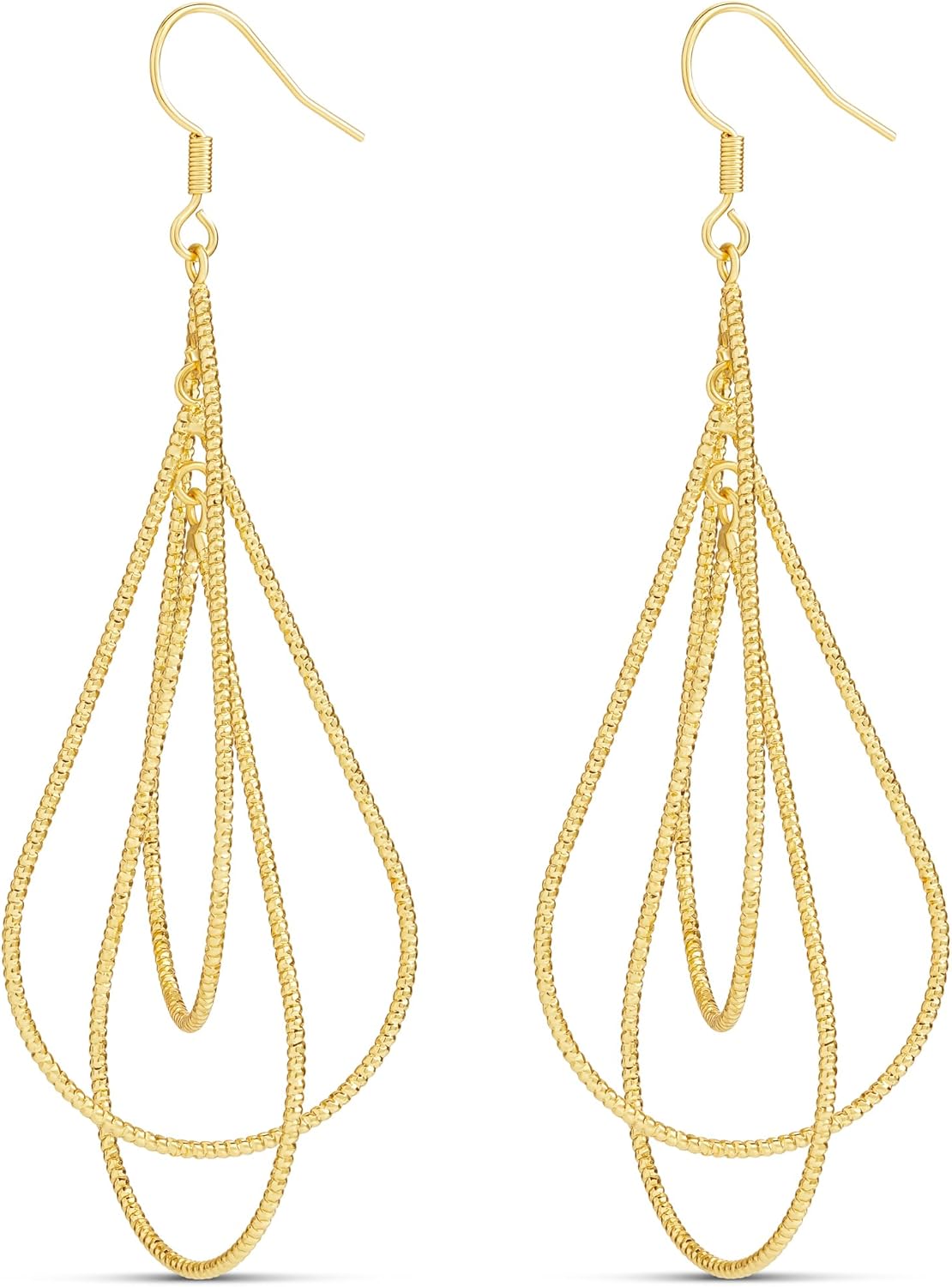 Manufacturer  MILLA Teardrop Earrings - Designer Silver Statement Earrings or Gold Dangle Earrings for Women Trendy Upscale Dangly Earrings  earring