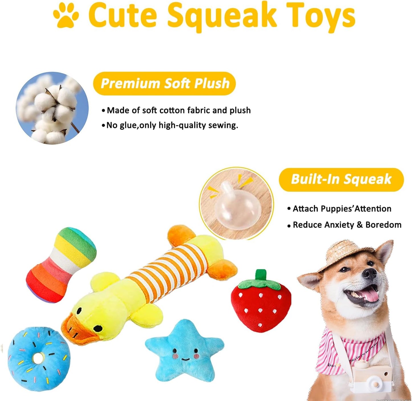 Manufacturer   Dog Toys 25 Pack for Fun and Teeth Cleaning, Puppy Chew Toys Pack with Squeak Plush Toy,Squeaky Toy Balls,Tug of War and Rope Toys for Puppy to Small Dogs    Dog toy