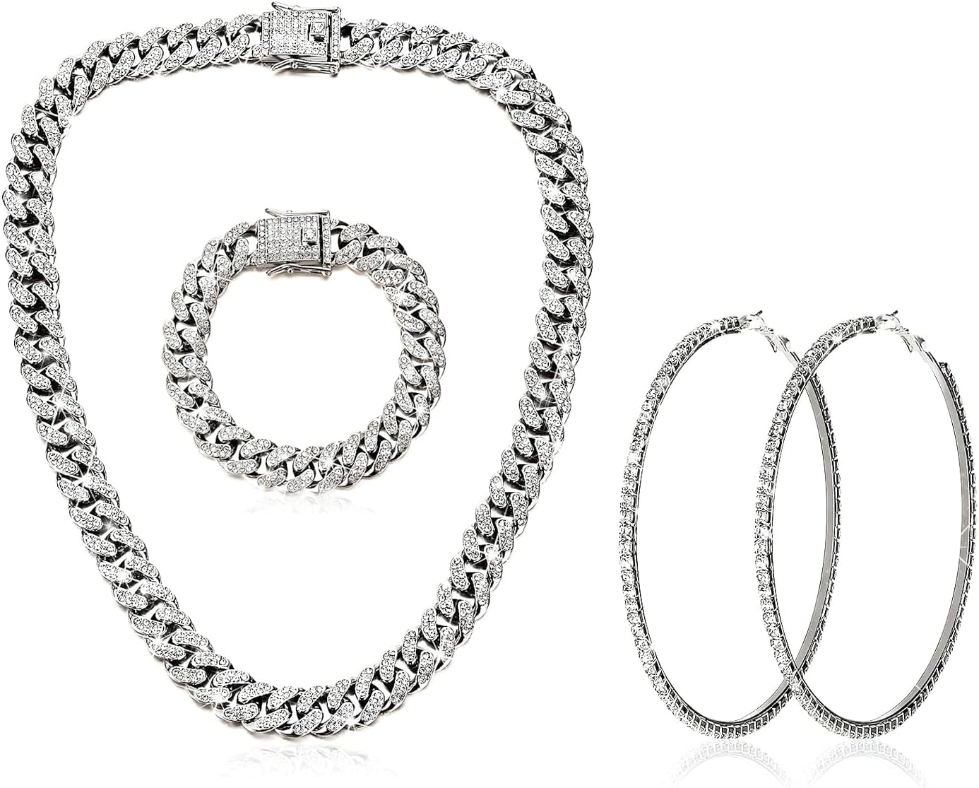 Manufacturer  Tennis Necklace Bracelet for Women, Sterling Sliver, Dainty Chocker Necklace, Crystal Bracelet for Women, Wedding Jewelry for Bride, Sparkly Party Prom Hypoallergenic  Necklace