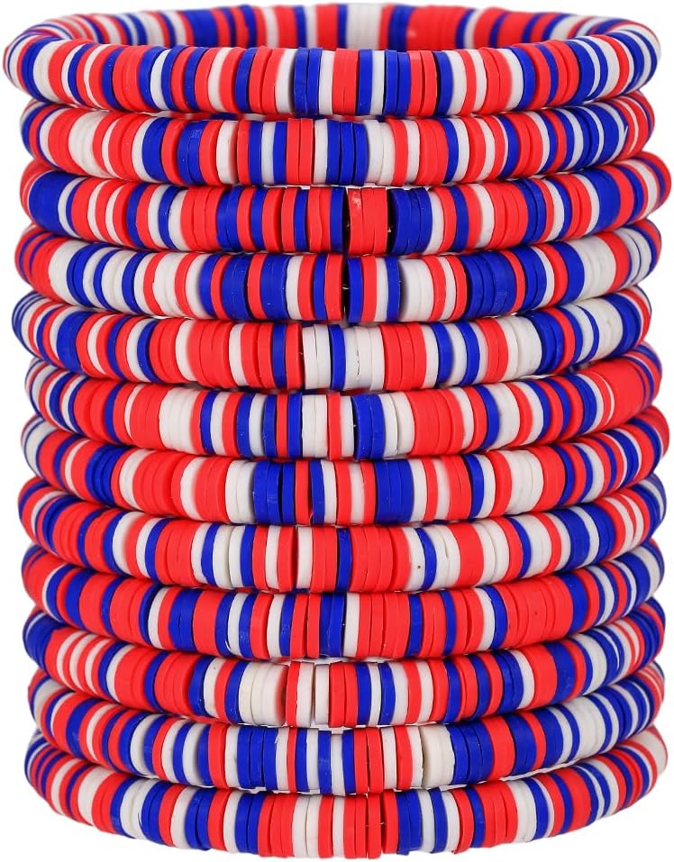 Manufacturer  12pcs Friendship Bracelets Beaded Bracelets Heishi Bracelet Cute Bracelets Stack Vinyl Clay Disc Bead Surfer Stretch Summer Beach Bracelets For Women Preppy Bracelets  bracelets