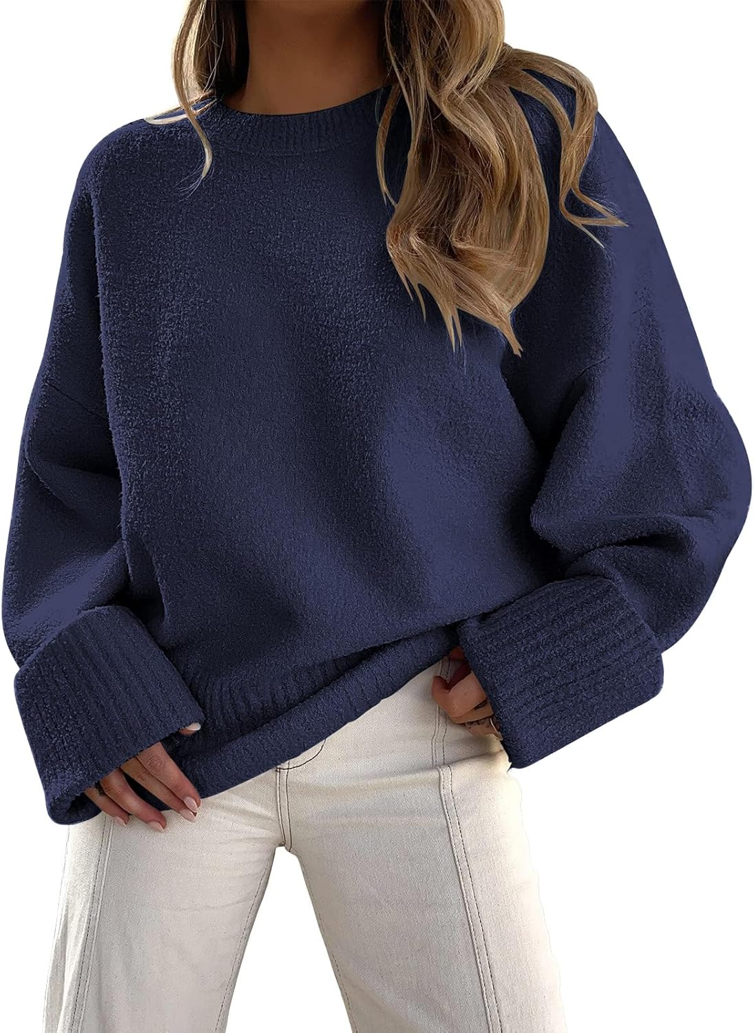 Manufacturer  LILLUSORY Women's Oversized Sweaters Fuzzy Chunky Warm Pullover Sweater   sweaters