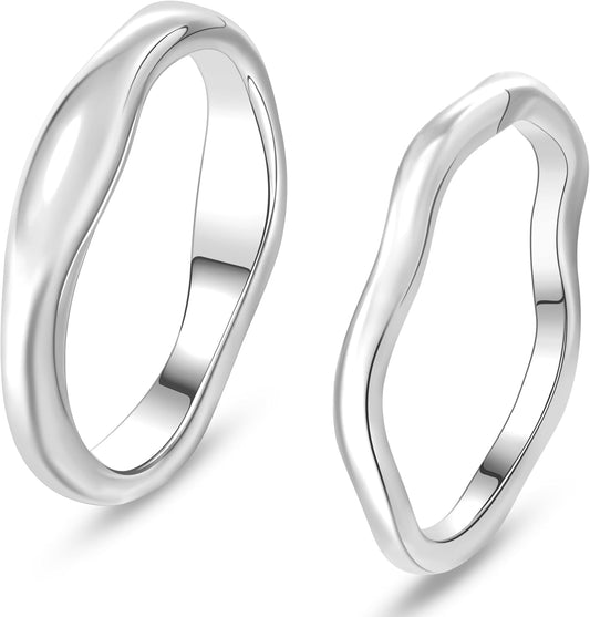 Manufacturer  Gold Rings for Women Non Tarnish,14K Gold Plated Stackable Ring Set,Dainty Thumb Rings for Women Chunky Statement Stacking Gold Jewelry Size 4 5 6 7 8 9 10   rings