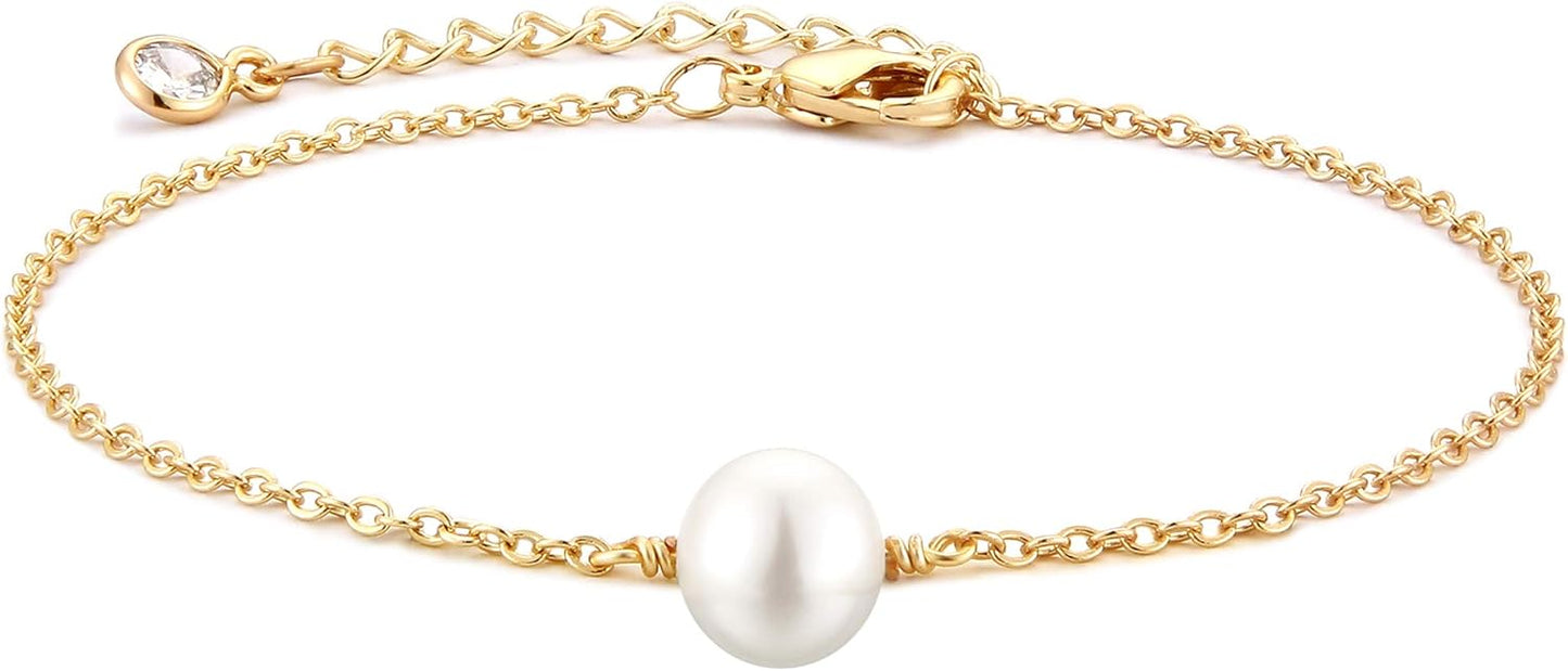 Manufacturer  MEVECCO Bracelet for Women 14K Gold Plated Dainty Chain Simple Jewelry Cute Handmade Minimalist for Her  bracelets