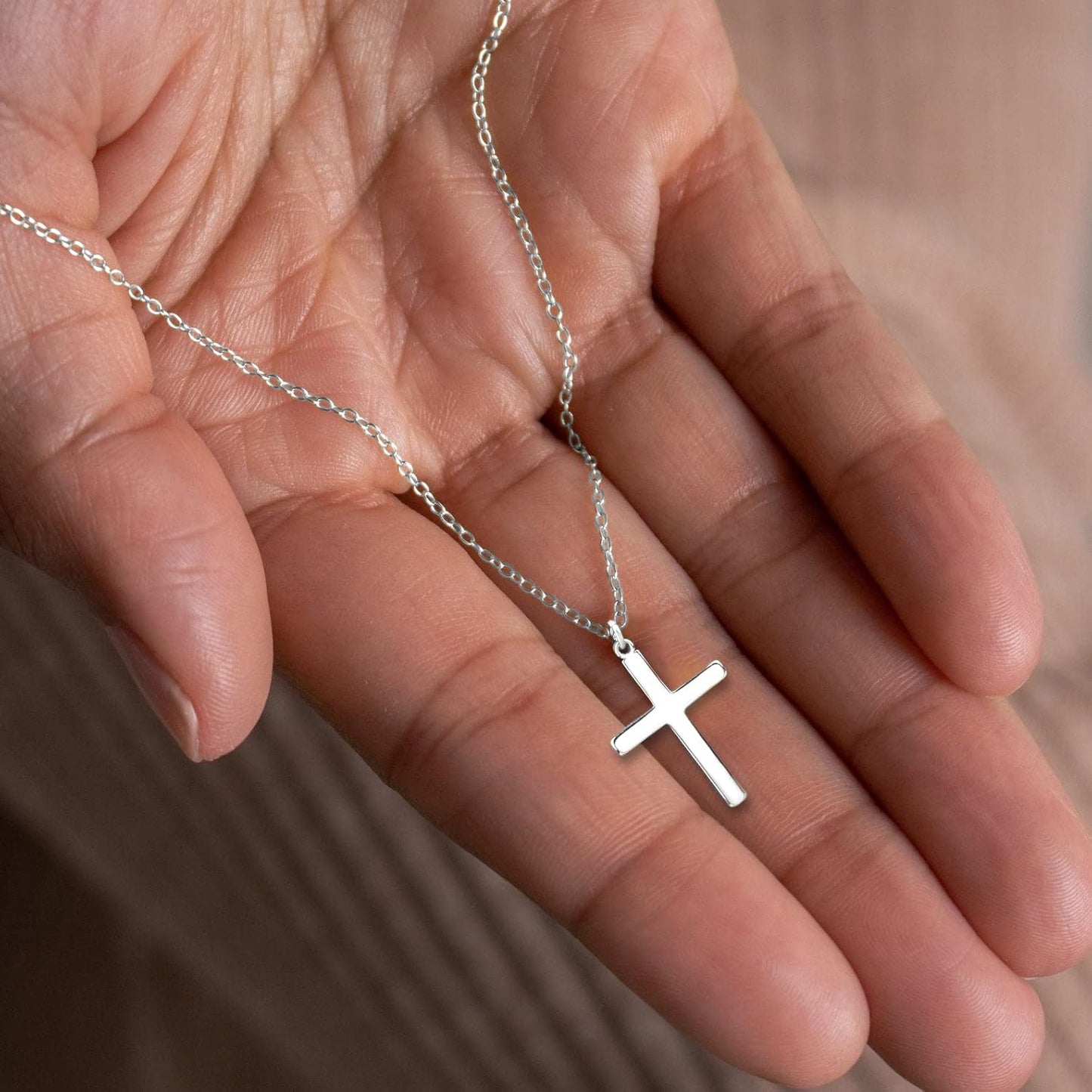Manufacturer  Moodear Cross Necklace for Women - Dainty 925 Sterling Silver/Gold Plated Layered Cross Pendant Simple Small Necklaces for Women Trendy Jewelry Gifts  Necklace