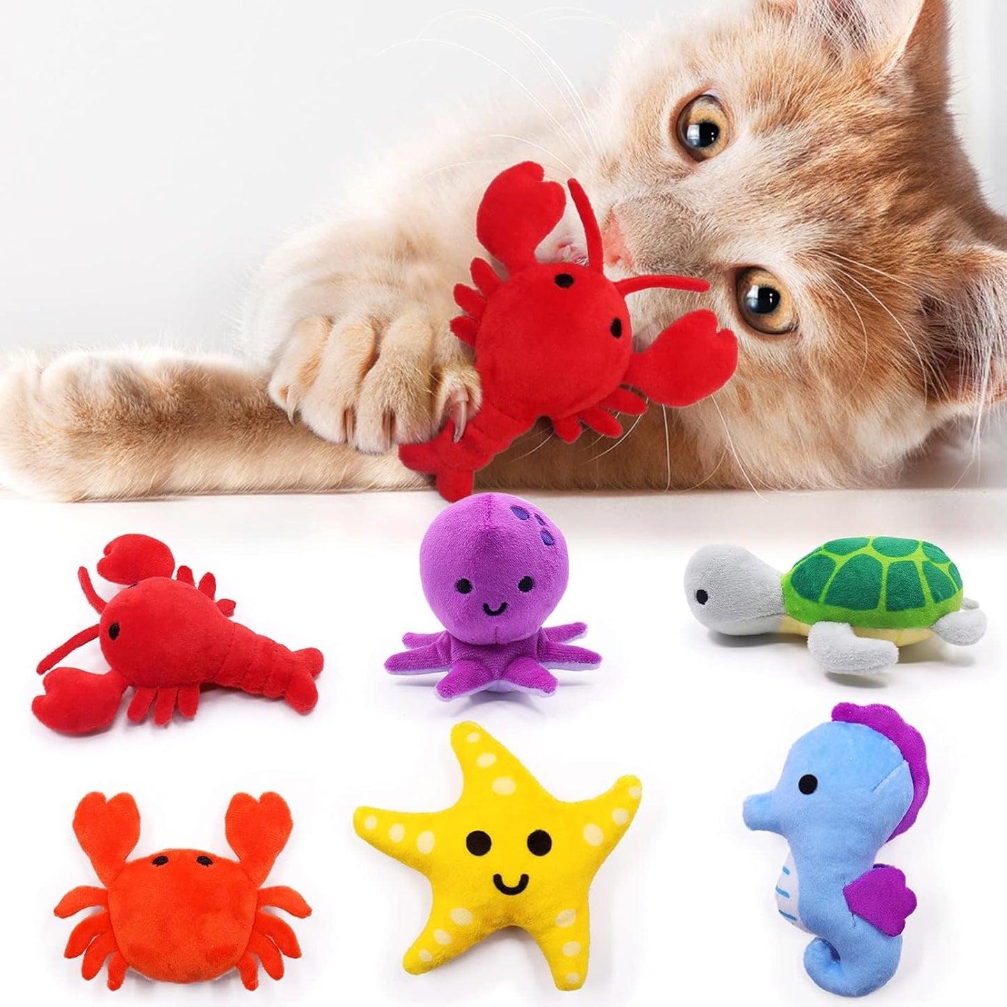 Manufacturer  CiyvoLyeen 6 Pack Sushi Cat Toys with Catnip Sushi Roll Pillow Kitten Chew Bite Supplies Boredom Relief Fluffy Kitty Teeth Cleaning Chewing Cat Lovers Interactive Plush    Cat toy