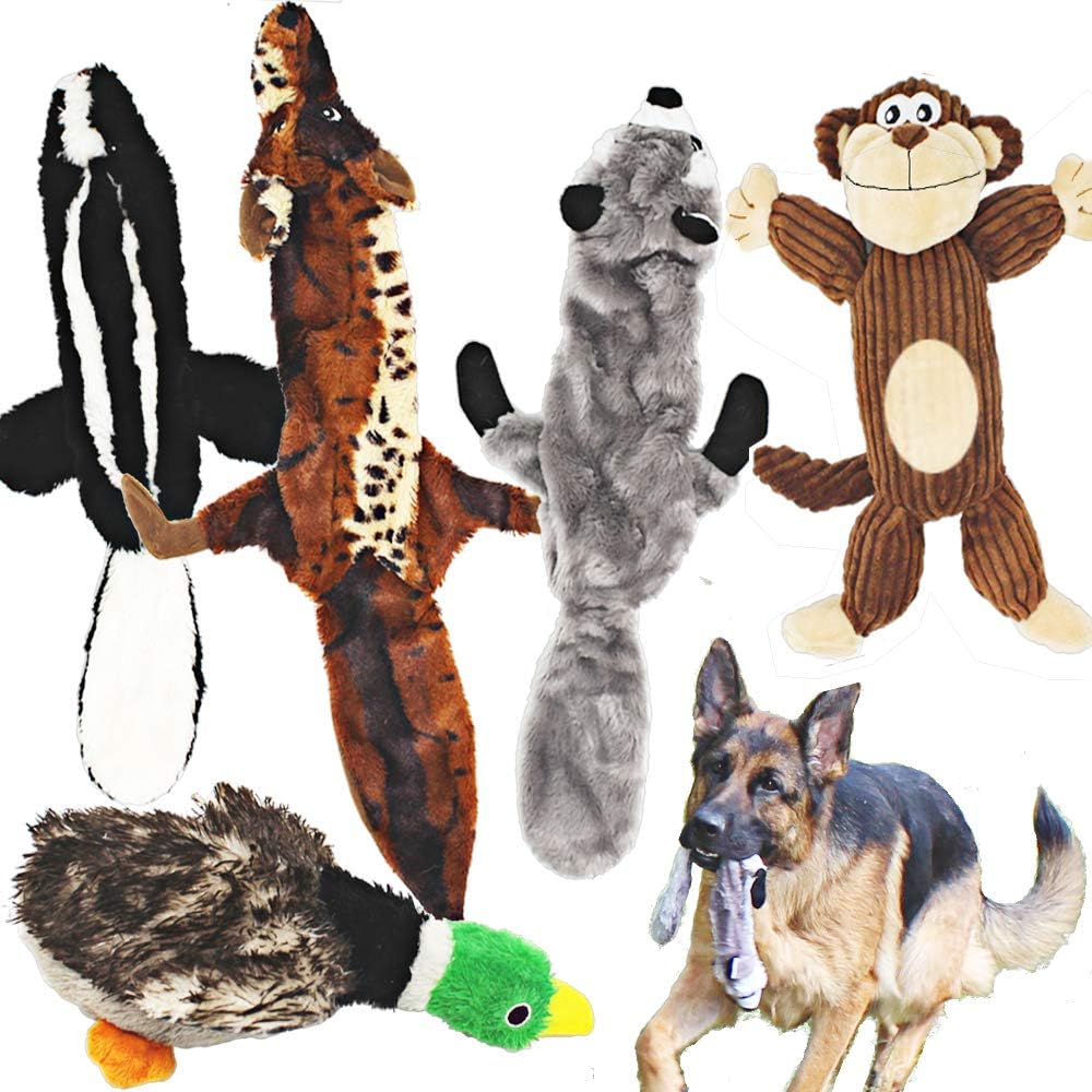 Manufacturer   Jalousie Plush Toys Assortment Value Bundle Puppy Pet Mutt Squeak Toy for Medium Large Dogs (5 Pack Corduroy)    Dog toy