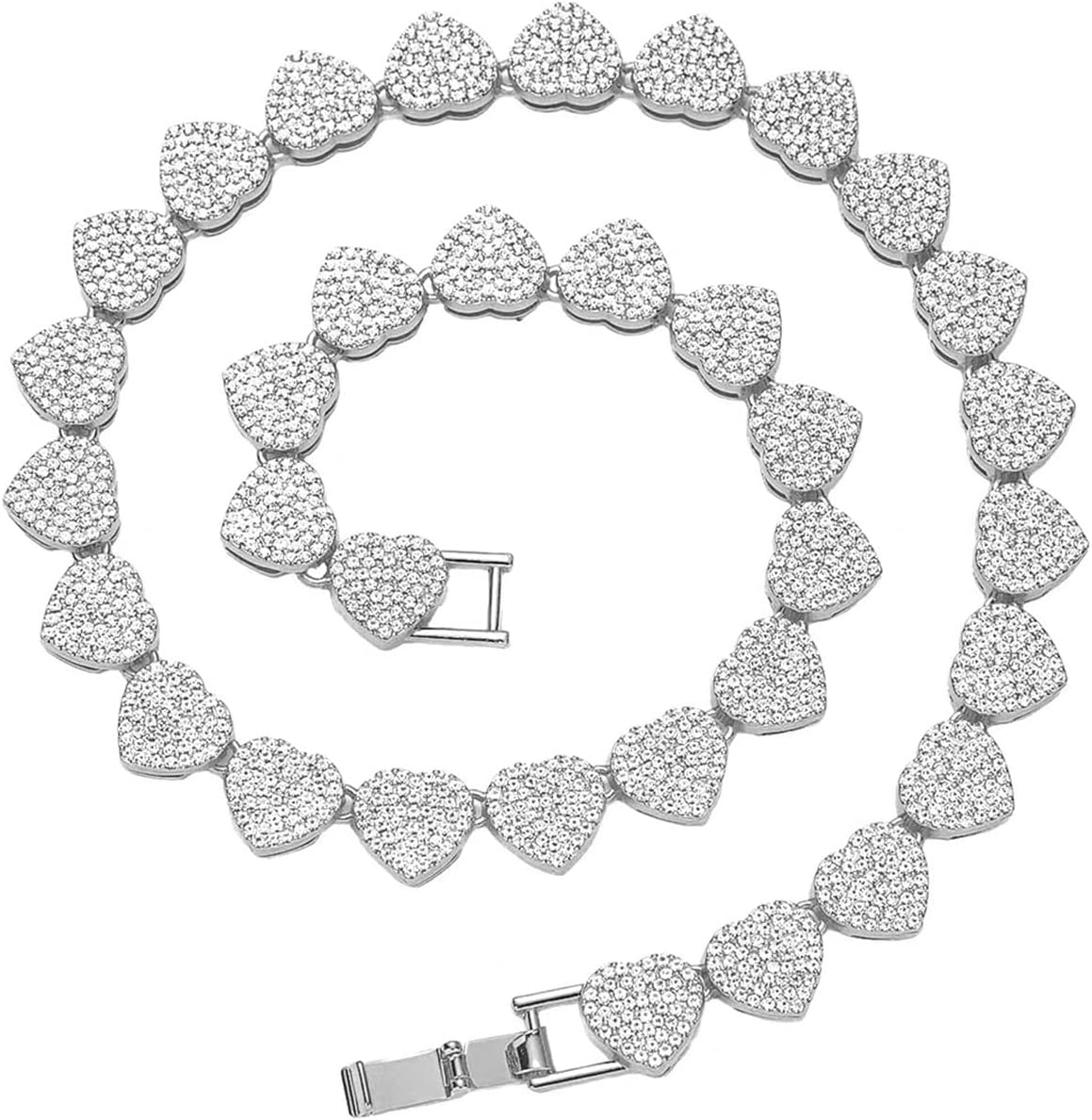 Manufacturer  Luxval Tennis Necklace 14K Gold Plated Rhinestone Butterfly Choker Necklaces for women Dainty Zirconia Cut Faux Diamond chain 3mm  necklace
