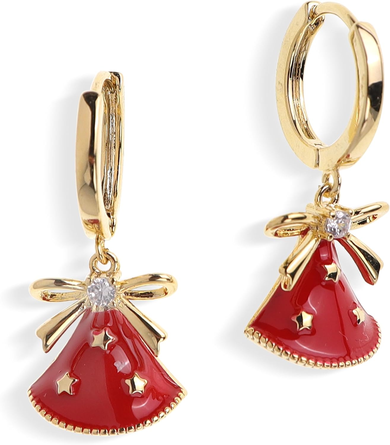 Manufacturer  Sonateomber Gold Silver Small Hoop Dangle Earrings for Women, Trendy Dainty Rhinestone CZ Dangling Prom Wedding Leaf Flower Snowflake Butterfly Starfish Fashion Jewelry Gift  earring