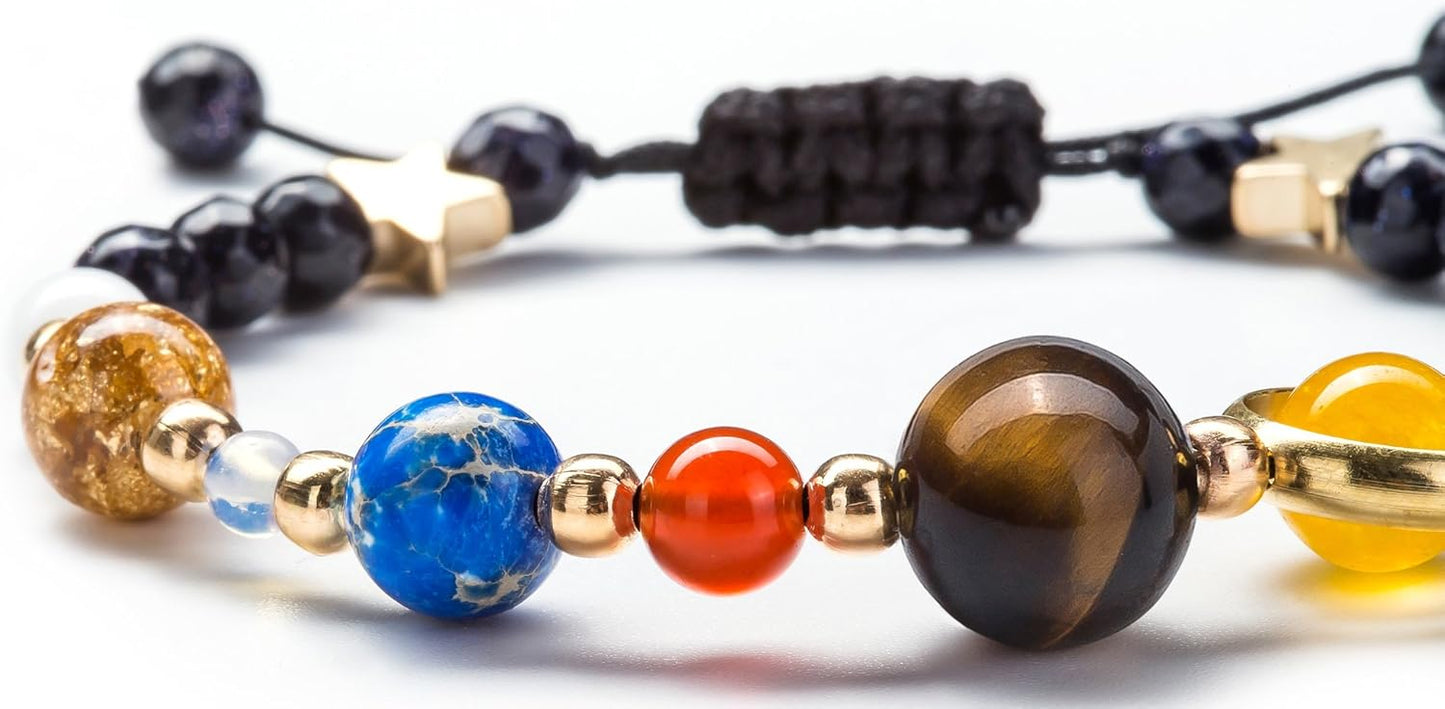 Manufacturer  Manufacturer  Fesciory Women Solar System Bracelet Universe Galaxy The Eight Planets Guardian Star Natural Stone Beads Bracelet Bangle Gifts  bracelets