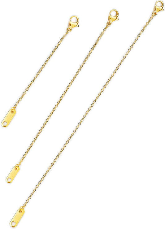 Manufacturer  Altitude Boutique 18k Gold Plated Necklace Extenders Delicate Necklace Extender Chain Set for Women 3 Piece Set, Extensions 2", 4", 6" Inches Hypoallergenic in Gold, Rose Gold, or Silver  Necklace