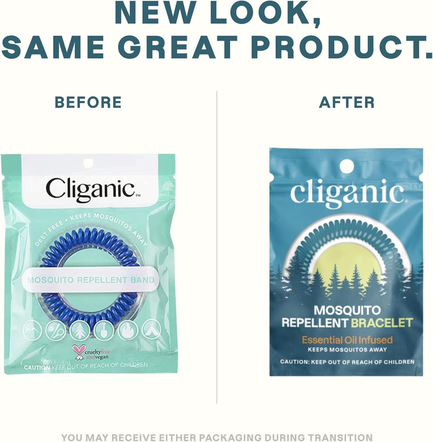 Manufacturer  Cliganic 20 Pack Mosquito Repellent Bracelets for Adults & Kids - Natural DEET-Free Bands, Individually Wrapped  bracelets