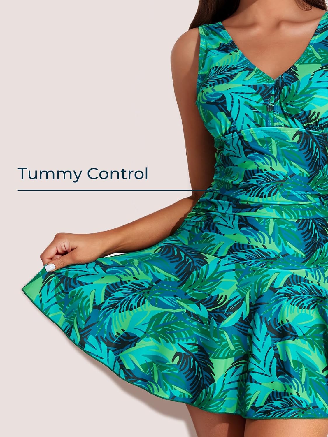 Manufacturer  MiYang Women's Plus-Size Flower Printing Shaping Body One Piece Swim Dresses Swimsuit  Swimsuit