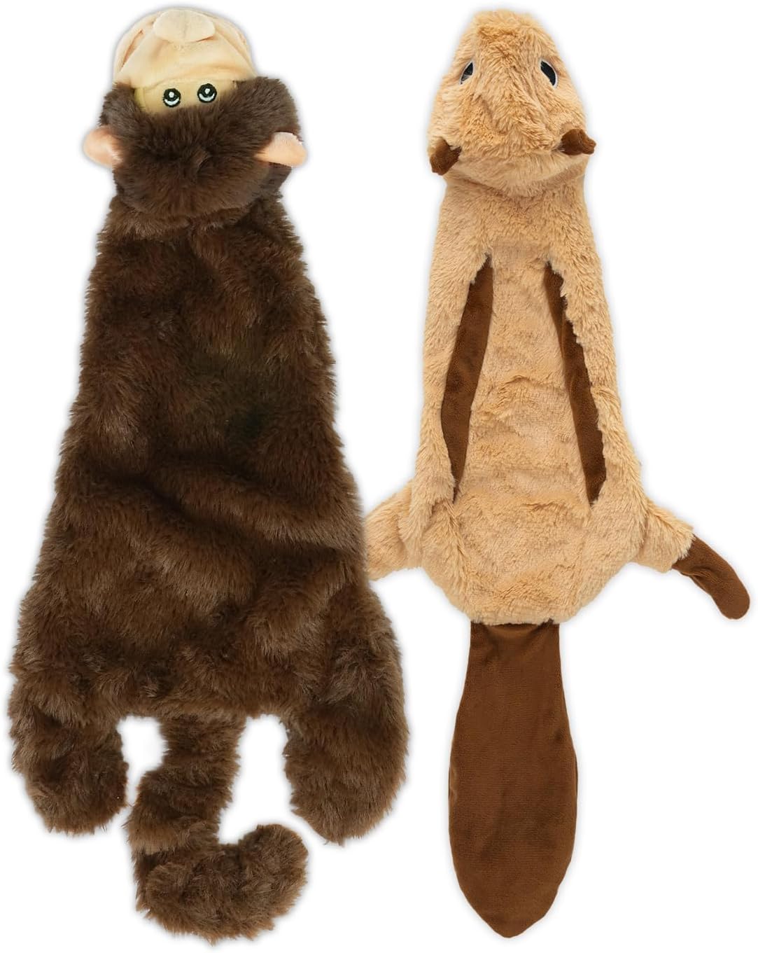 Manufacturer   Best Pet Supplies Squeaky Dog Toys with Soft Durable Fabric for Small, Medium and Large Pets Interactive Toy for Indoor Play, Supports Active Biting and Play - 4 Figures, Small    Dog toy