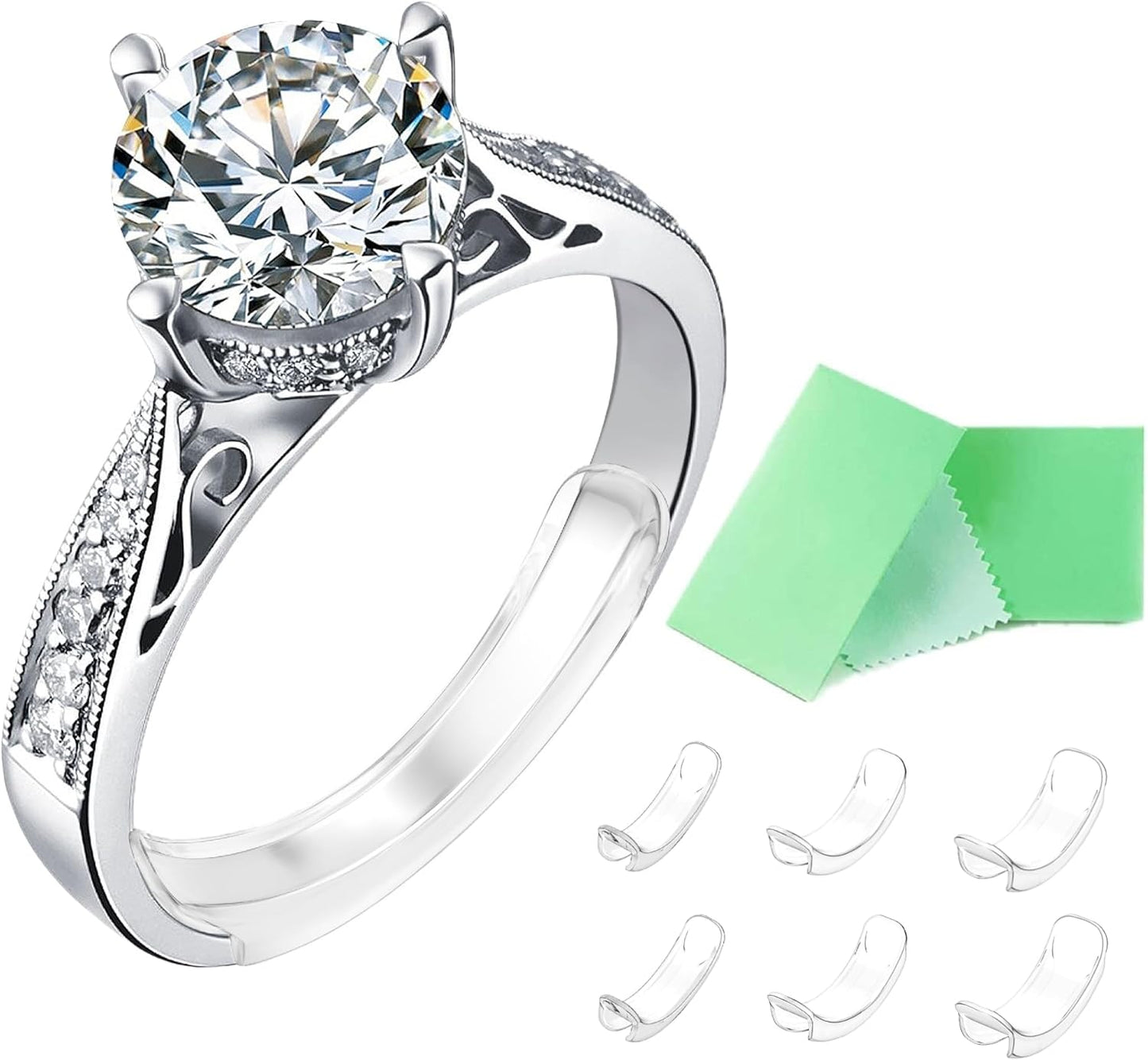 Manufacturer  Invisible Ring Size Adjuster for Loose Rings Ring Adjuster Fit Any Rings, Assorted Sizes of Ring Sizer   rings