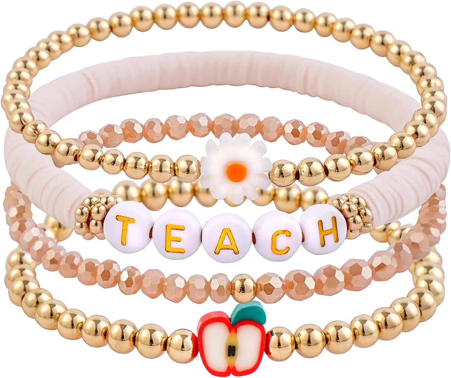 Manufacturer  GOOJIDS Surfer Heishi Clay Bead Bracelets for Women Bohemian Stackable Gold Beaded Stretch Bracelets Elastic Layering Friendship Bracelets Set Boho Jewelry  bracelets