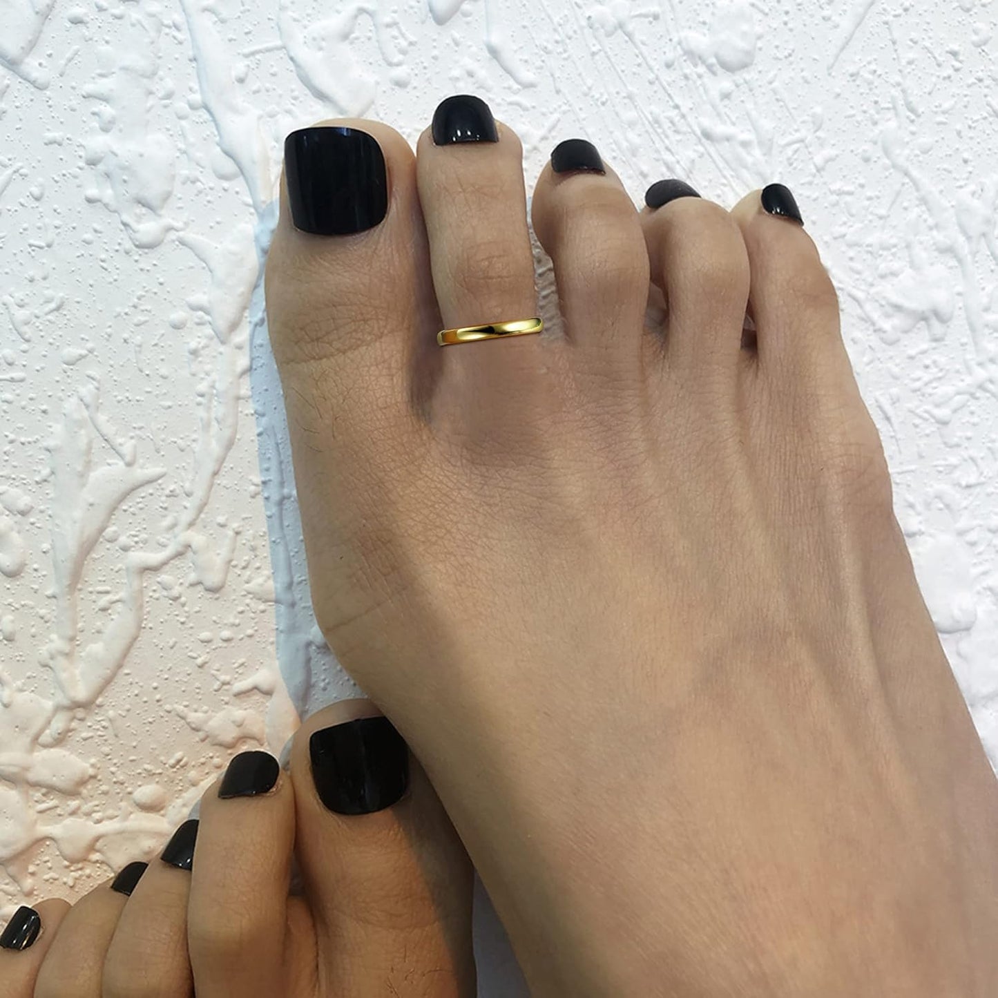 Manufacturer  ADRAMATA Toe Rings for Women Gold Trendy 14K Gold Filled Toe Rings Set Thin Band Beach Foot Jewelry for Summer Open Adjustable Toe Rings   rings