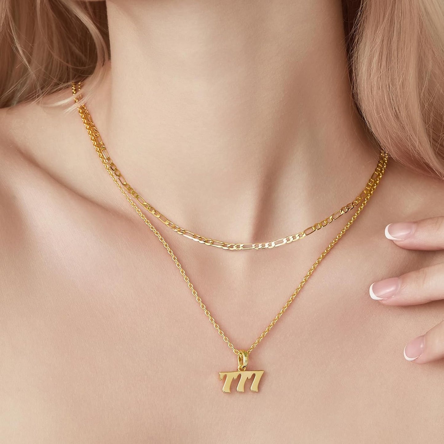 Manufacturer  Cicy Bell Womens Pendant Necklace 18k Gold Plated Lucky Dainty Necklace Gifts Fashion Jewelry 17.7'' with 2'' Extender  Necklace