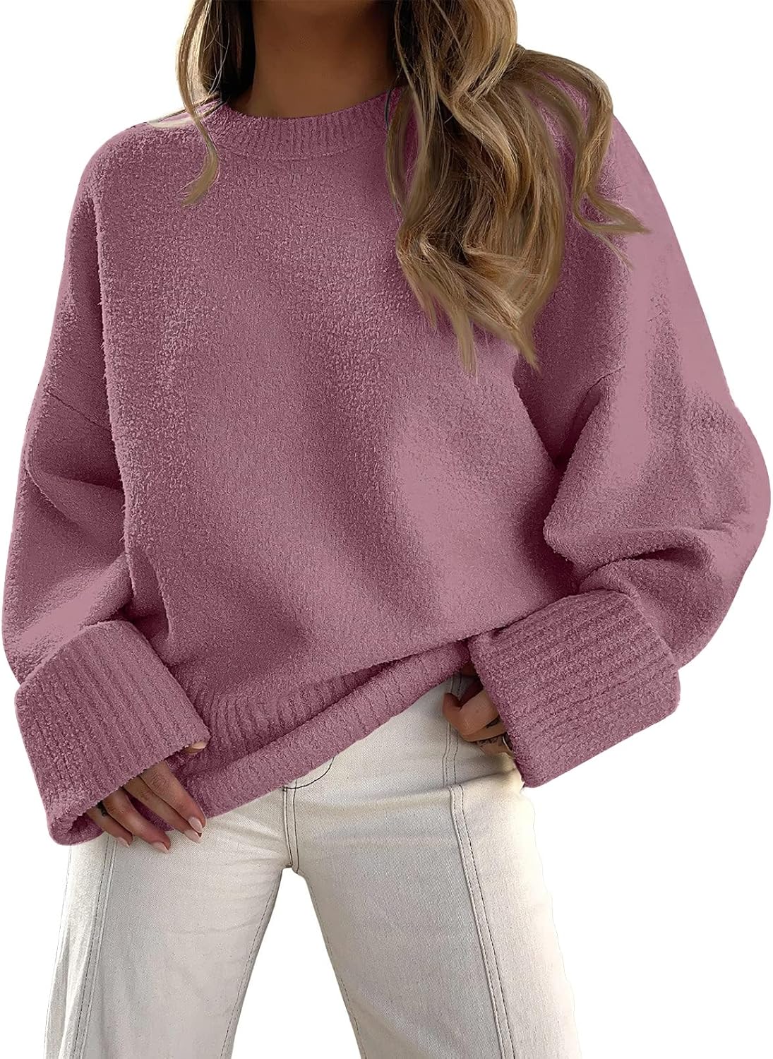 Manufacturer  LILLUSORY Women's Oversized Sweaters Fuzzy Chunky Warm Pullover Sweater   sweaters