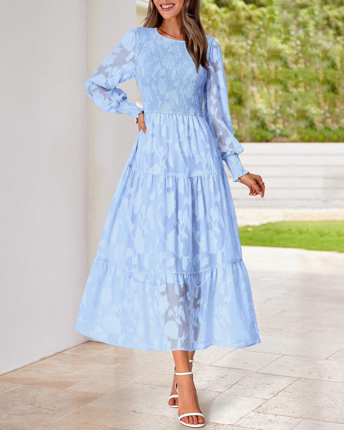 Manufacturer  BTFBM Wedding Guest Dresses for Women Fall Fashion  Casual Long Sleeve Floral Maxi Boho Homecoming Dress dresses