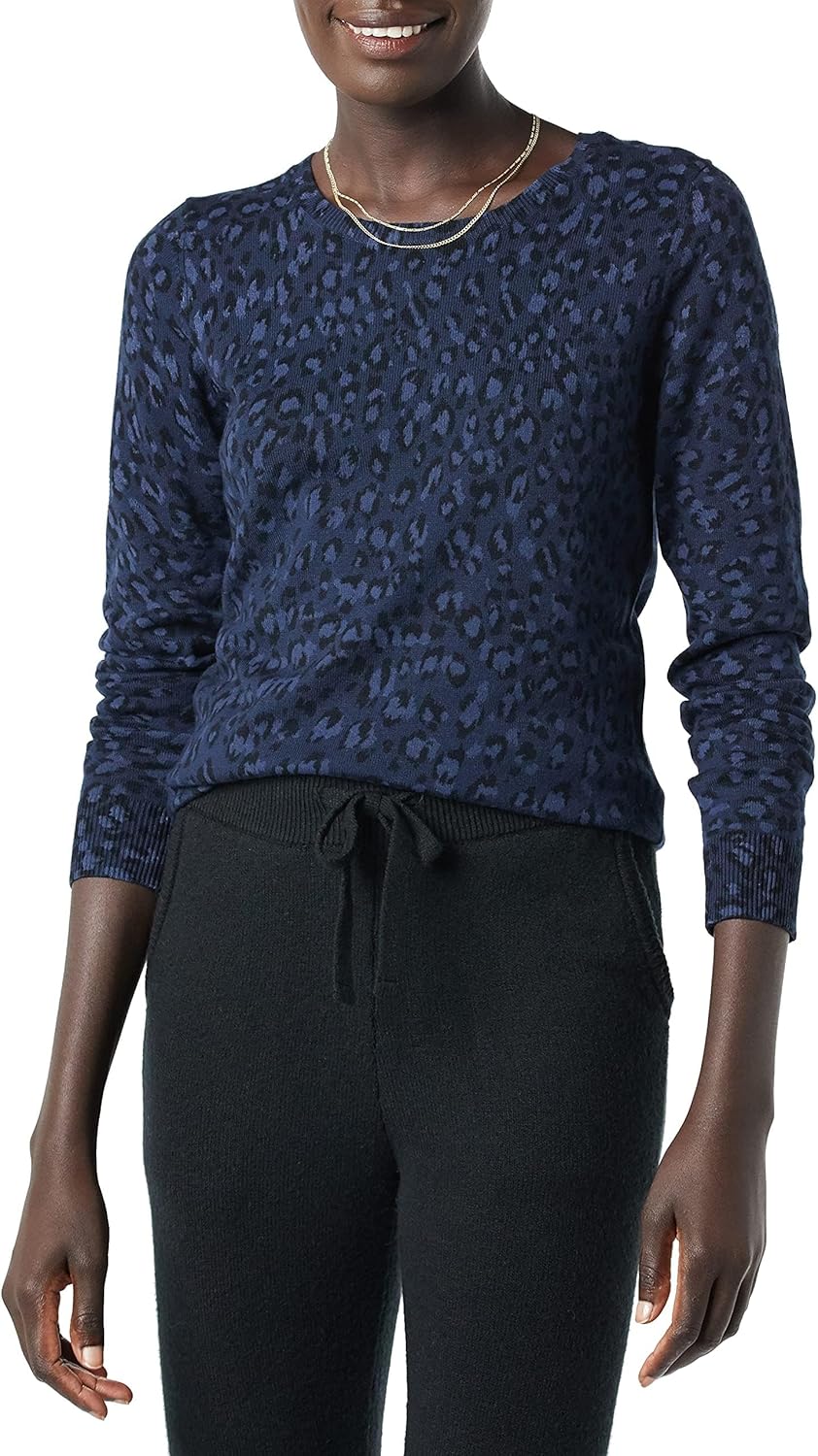 Manufacturer  Essentials Women's Long-Sleeve Lightweight Crewneck Sweater (Available in Plus Size)   sweaters