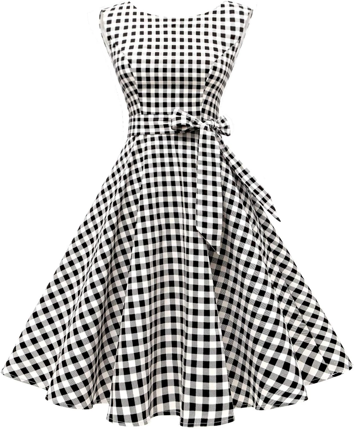 Manufacturer  Hanpceirs Women's Boatneck Sleeveless Swing Vintage 1950s Cocktail Dress New dresses