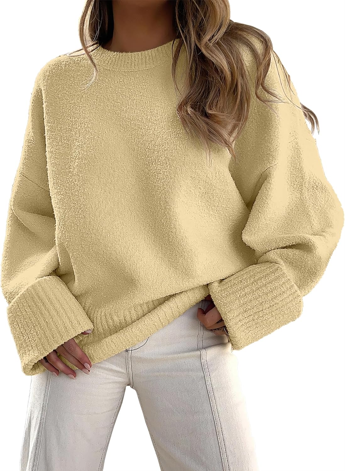 Manufacturer  ANRABESS Women's Oversized Sweaters 2025 Long Sleeve Fuzzy Knit Casual Chunky Pullover Sweater Fall Outfits Clothes   sweaters
