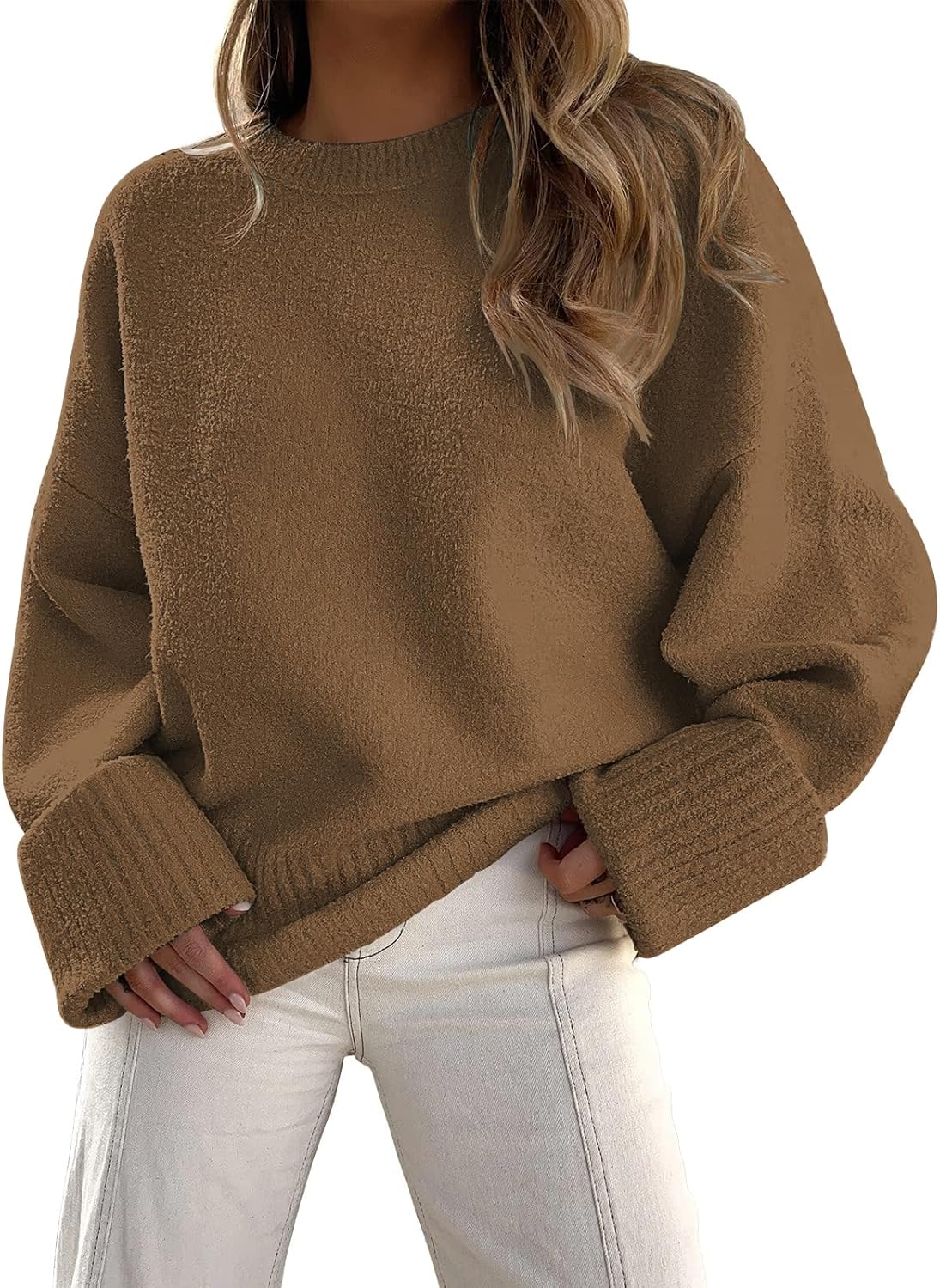 Manufacturer  LILLUSORY Women's Oversized Sweaters Fuzzy Chunky Warm Pullover Sweater   sweaters