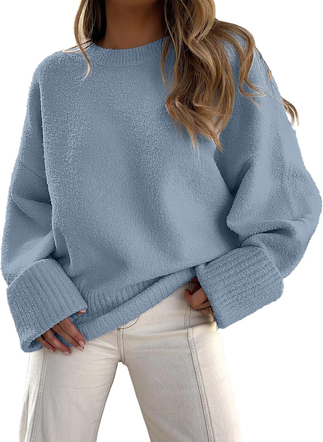 Manufacturer  ANRABESS Women's Oversized Sweaters 2025 Long Sleeve Fuzzy Knit Casual Chunky Pullover Sweater Fall Outfits Clothes   sweaters