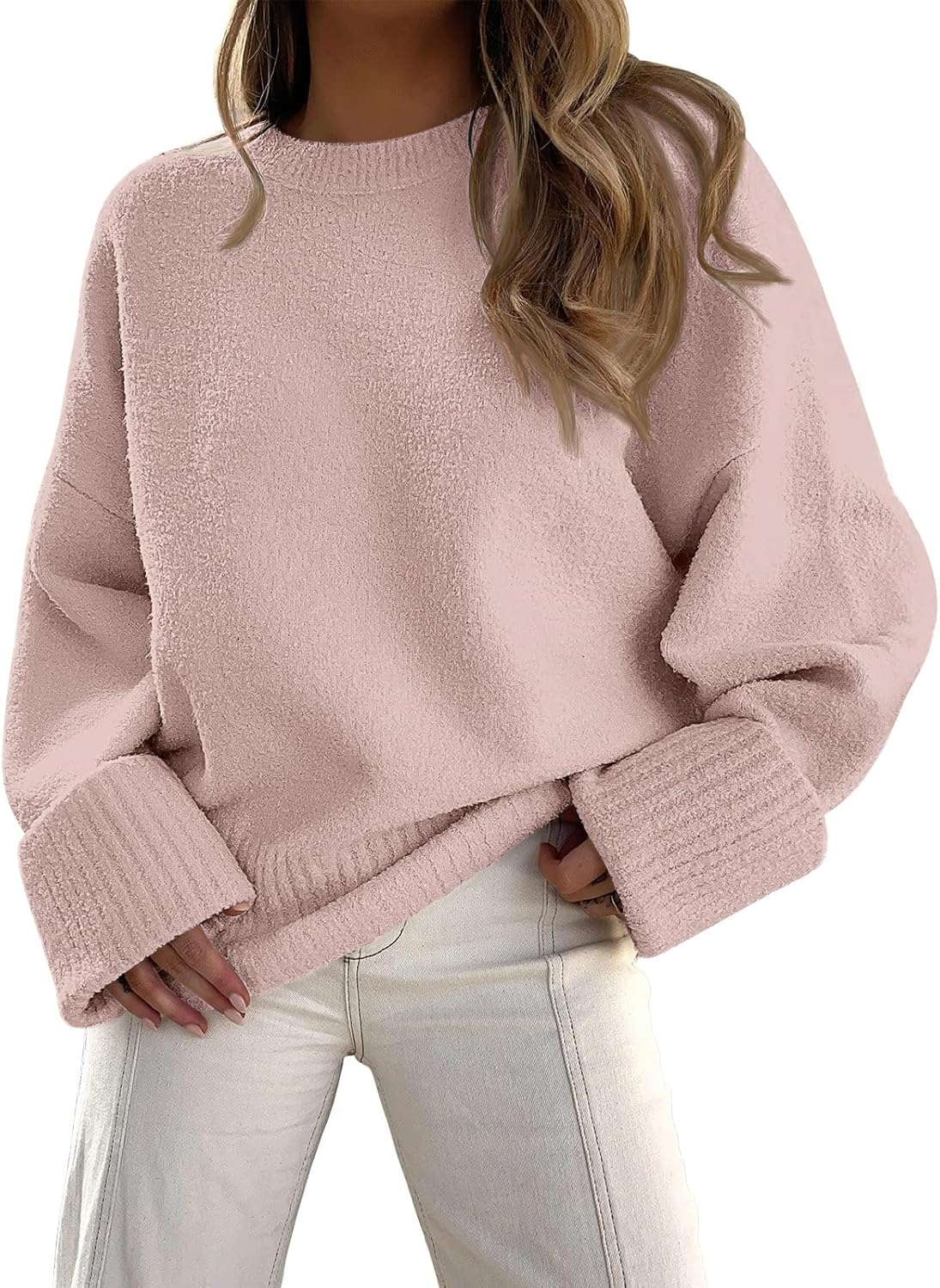 Manufacturer  LILLUSORY Women's Oversized Sweaters Fuzzy Chunky Warm Pullover Sweater   sweaters