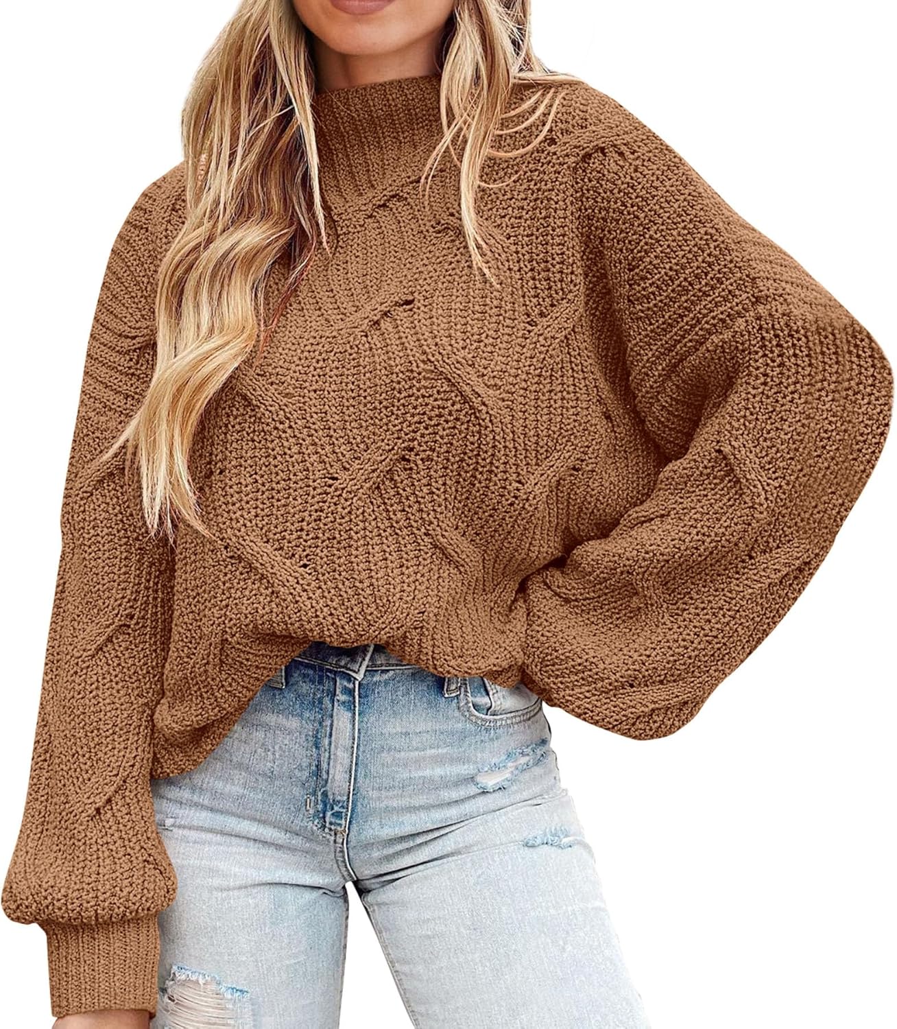 Manufacturer  PRETTYGARDEN Women's Fall Oversized Pullover Sweaters Casual Crewneck Long Sleeve Chunky Cable Knit Tops Winter Clothing   sweaters