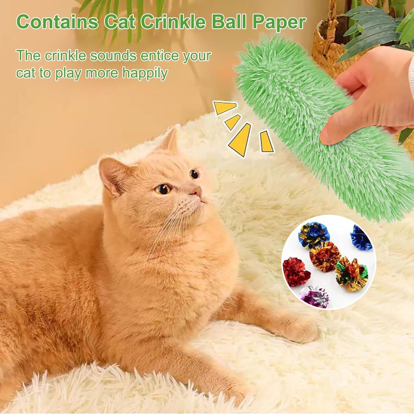 Manufacturer  3 Pcs Interactive Cat Toys Cat Pillows, Soft and Durable Crinkle Sound Catnip Toys, for Indoor Cats Funny Kitten Toys Exercise    Cat toy