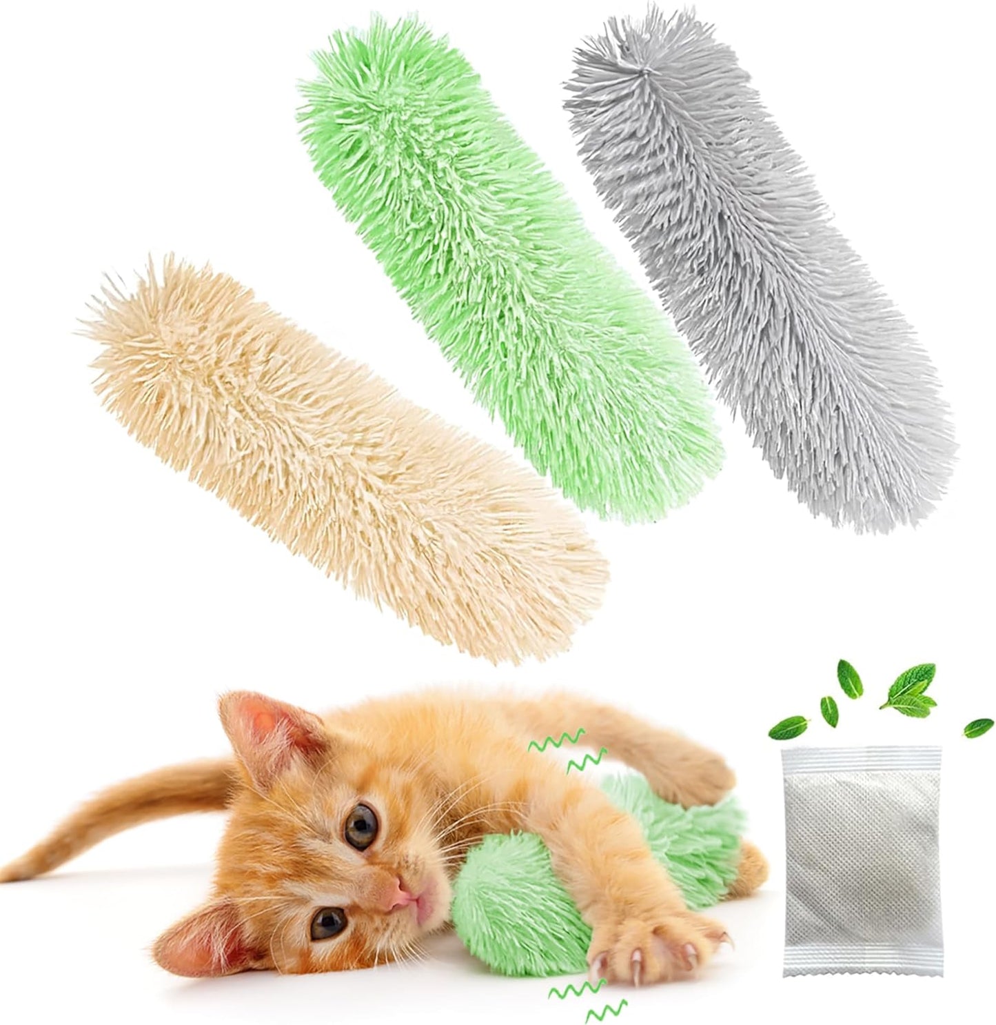 Manufacturer  3 Pcs Interactive Cat Toys Cat Pillows, Soft and Durable Crinkle Sound Catnip Toys, for Indoor Cats Funny Kitten Toys Exercise    Cat toy
