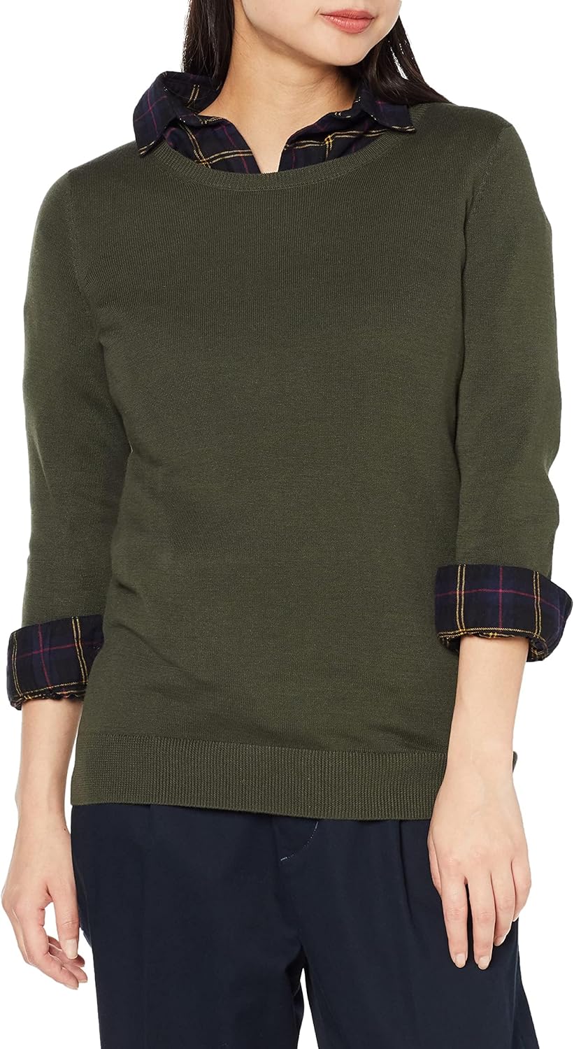 Manufacturer  Essentials Women's Long-Sleeve Lightweight Crewneck Sweater (Available in Plus Size)   sweaters