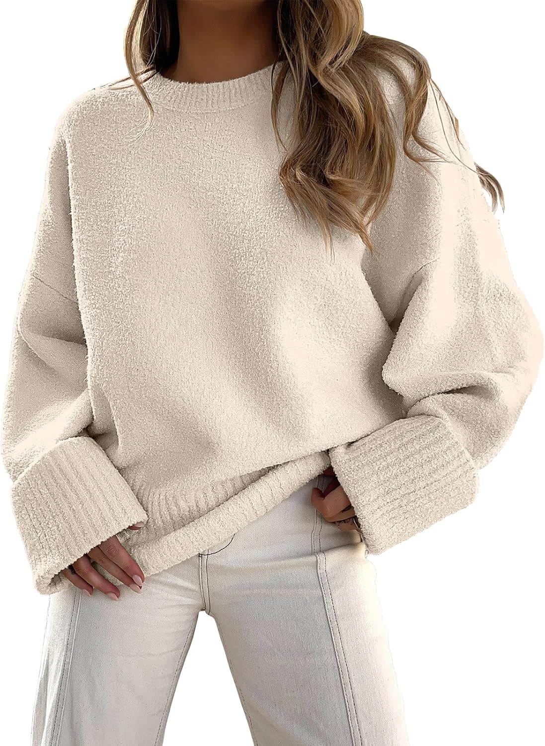 Manufacturer  ANRABESS Women's Oversized Sweaters 2025 Long Sleeve Fuzzy Knit Casual Chunky Pullover Sweater Fall Outfits Clothes   sweaters