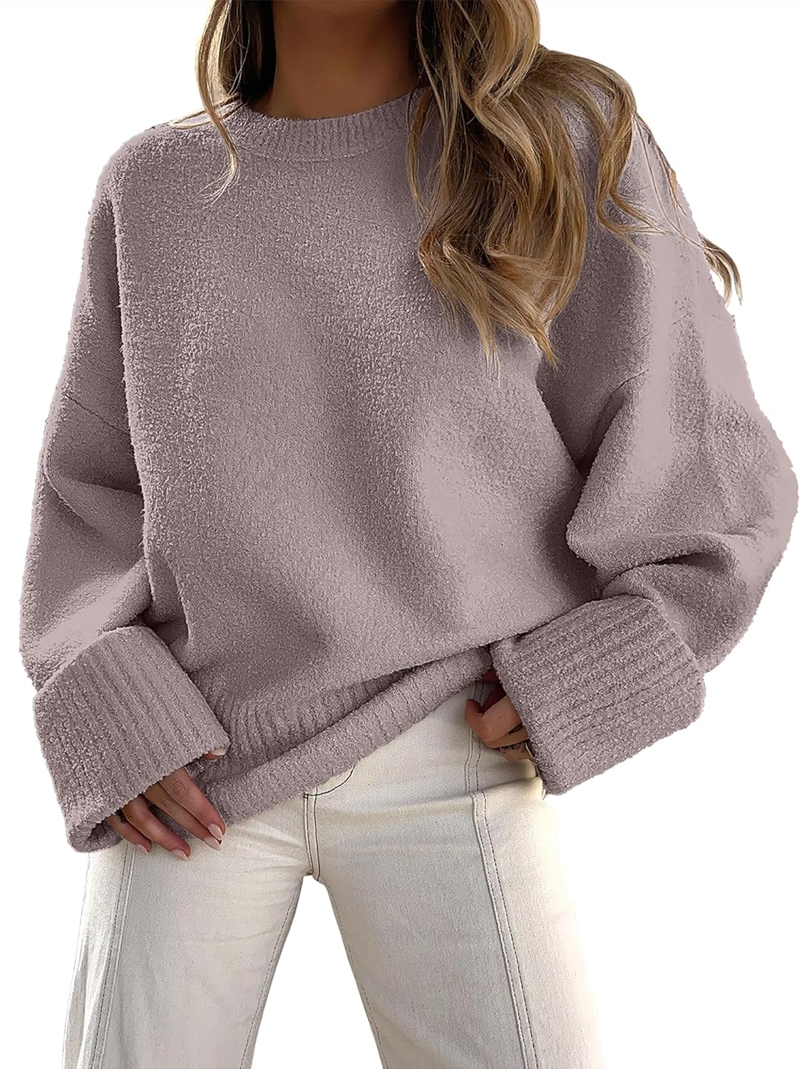 Manufacturer  ANRABESS Women's Oversized Sweaters 2025 Long Sleeve Fuzzy Knit Casual Chunky Pullover Sweater Fall Outfits Clothes   sweaters