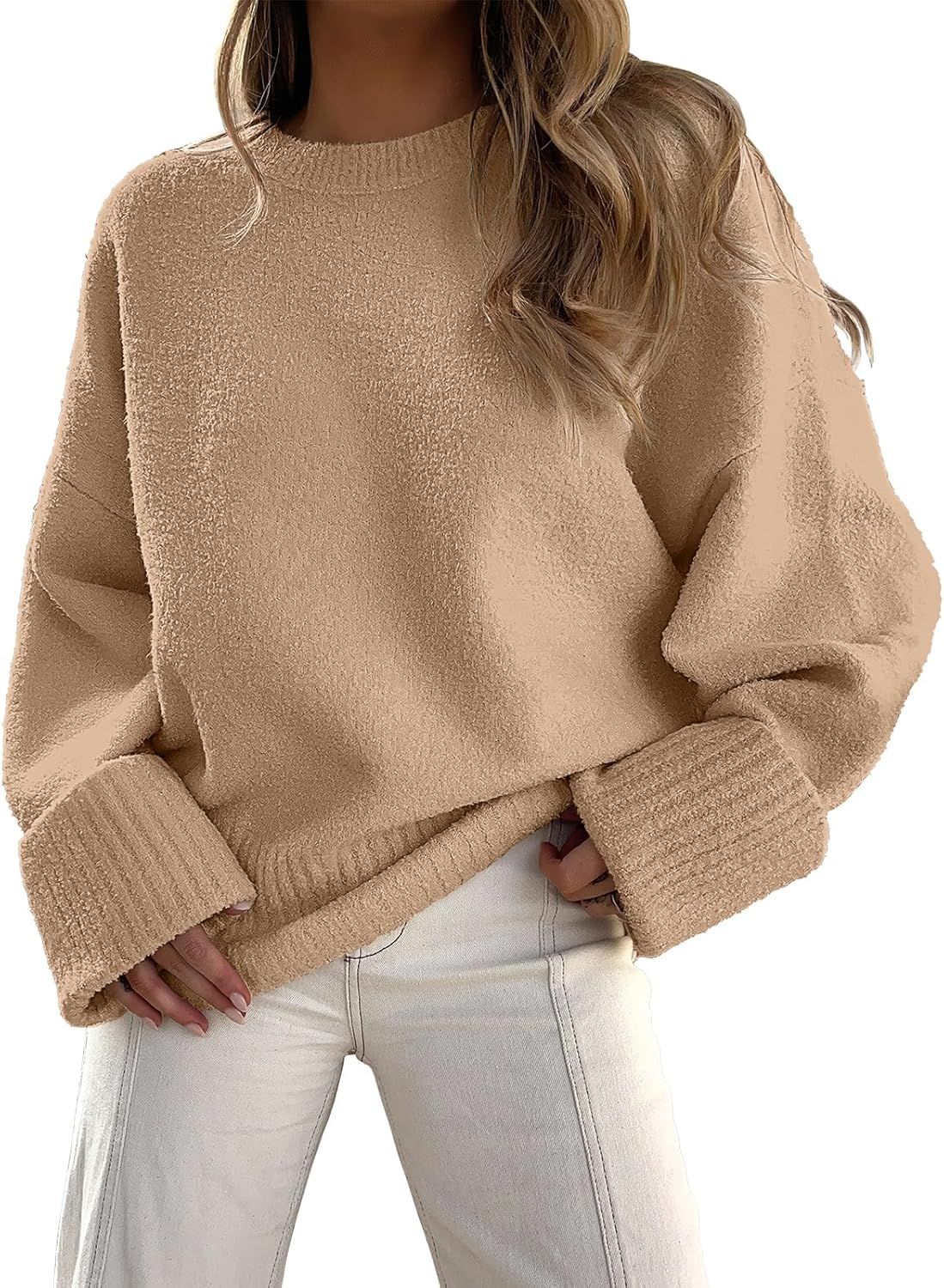 Manufacturer  ANRABESS Women's Oversized Sweaters 2025 Long Sleeve Fuzzy Knit Casual Chunky Pullover Sweater Fall Outfits Clothes   sweaters