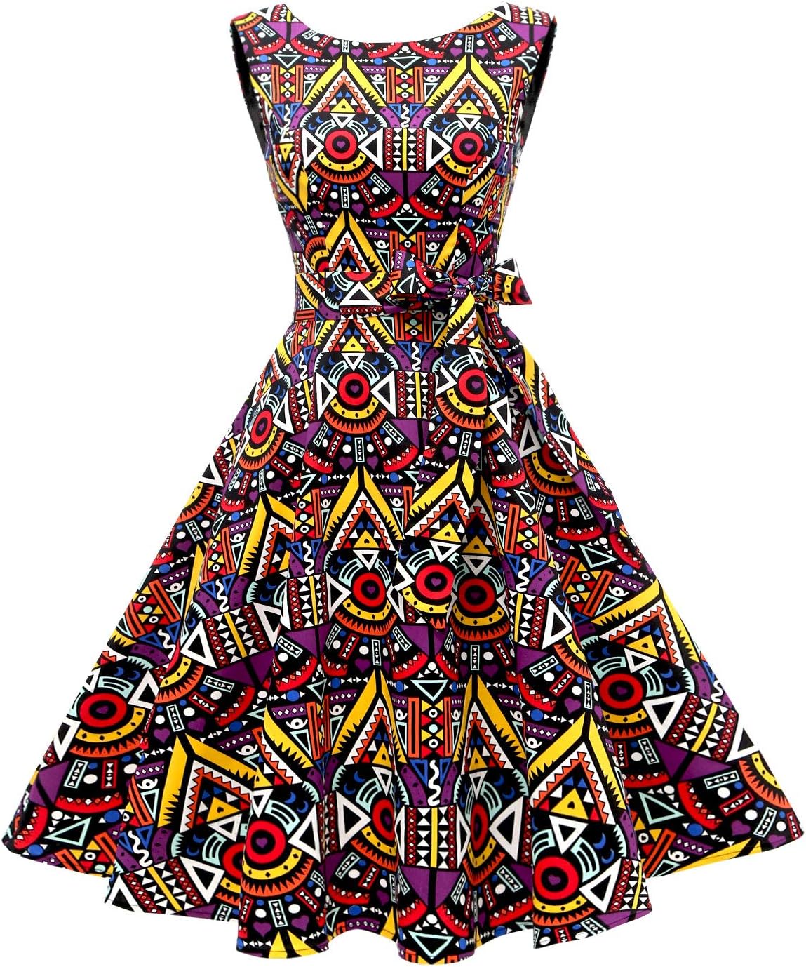 Manufacturer  Hanpceirs Women's Boatneck Sleeveless Swing Vintage 1950s Cocktail Dress New dresses