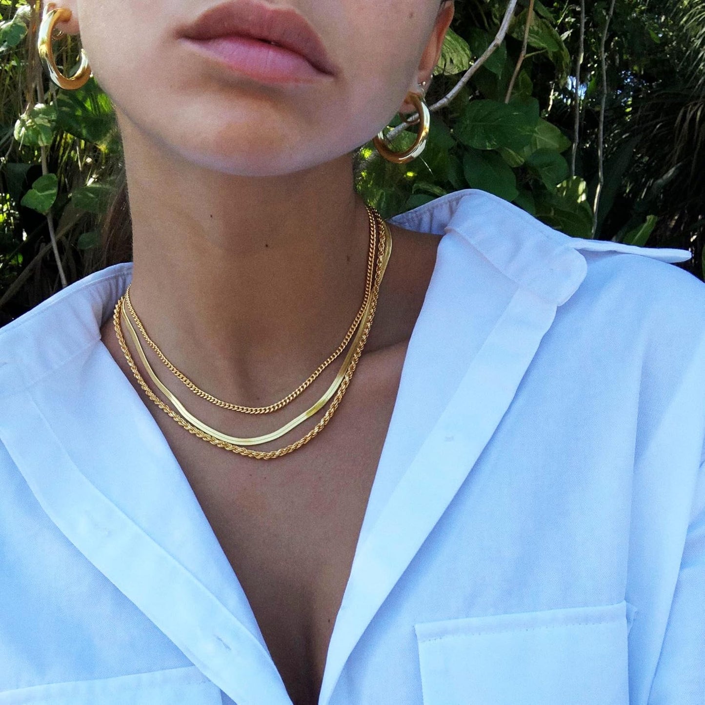 Manufacturer  Freekiss Herringbone Necklace for Women,Dainty Gold Necklace,14k Gold Plated Snake,Gold Chain Choker Necklaces,Simple Gold Layered Necklaces,Gold Jewelry Gift for Women  Necklace